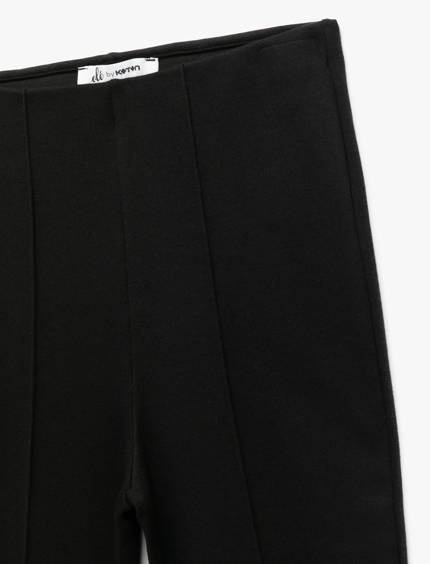   Yüksek Bel Basic İspanyol Paça Pantolon