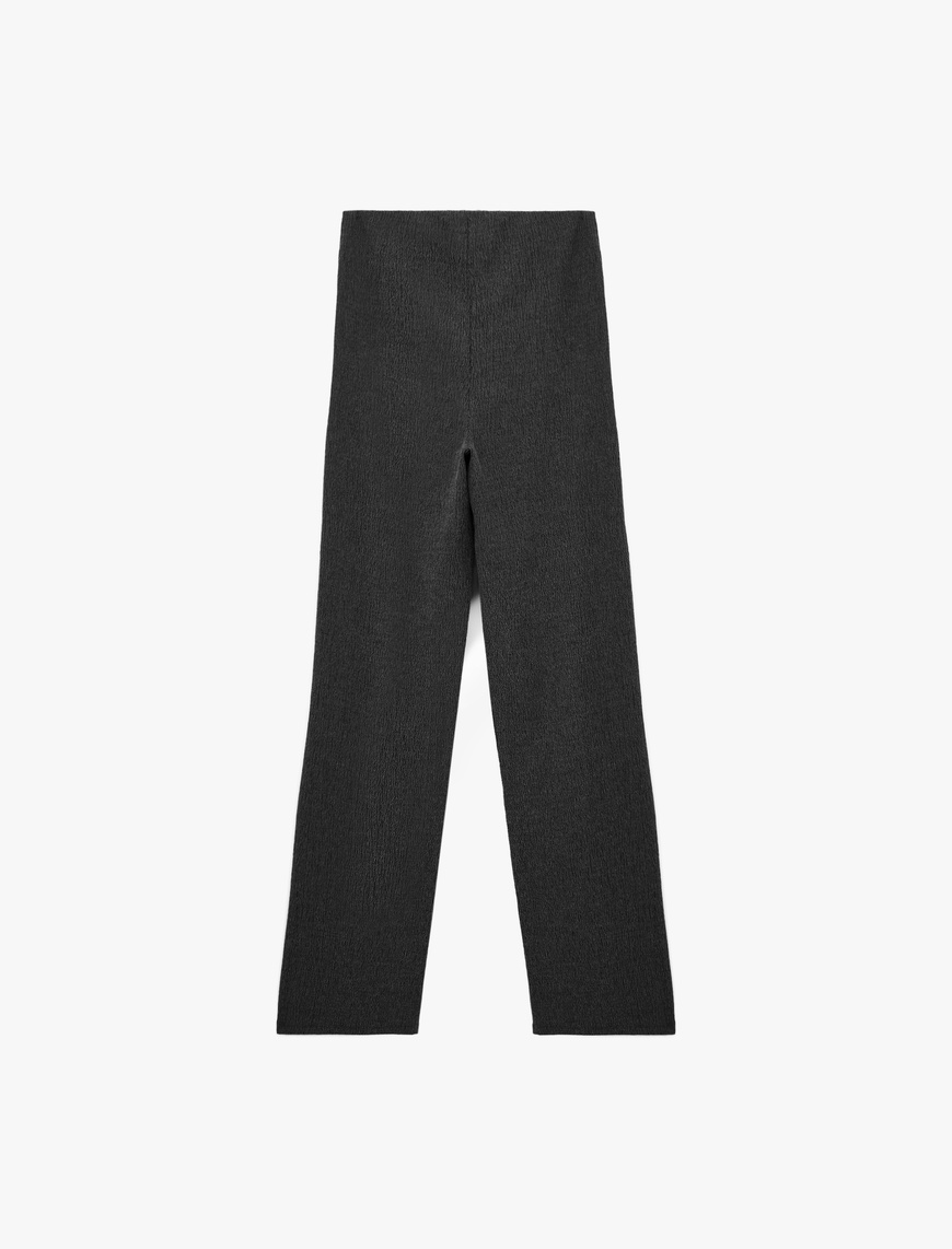   Bürümcük Kumaş Slim Fit Uzun Düz Paça Pantolon