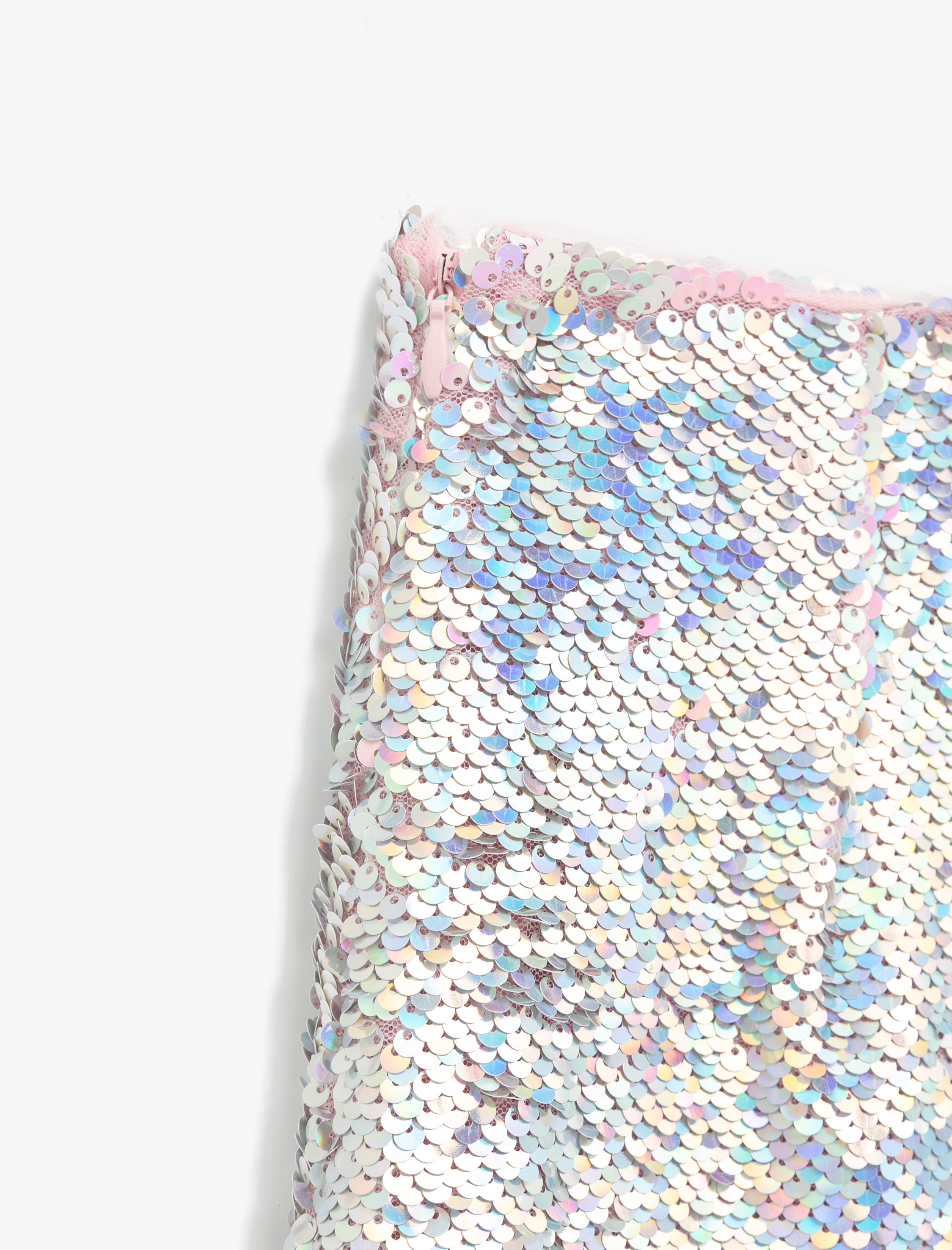   Pullu Payetli A Kesim Mini Abiye Etek