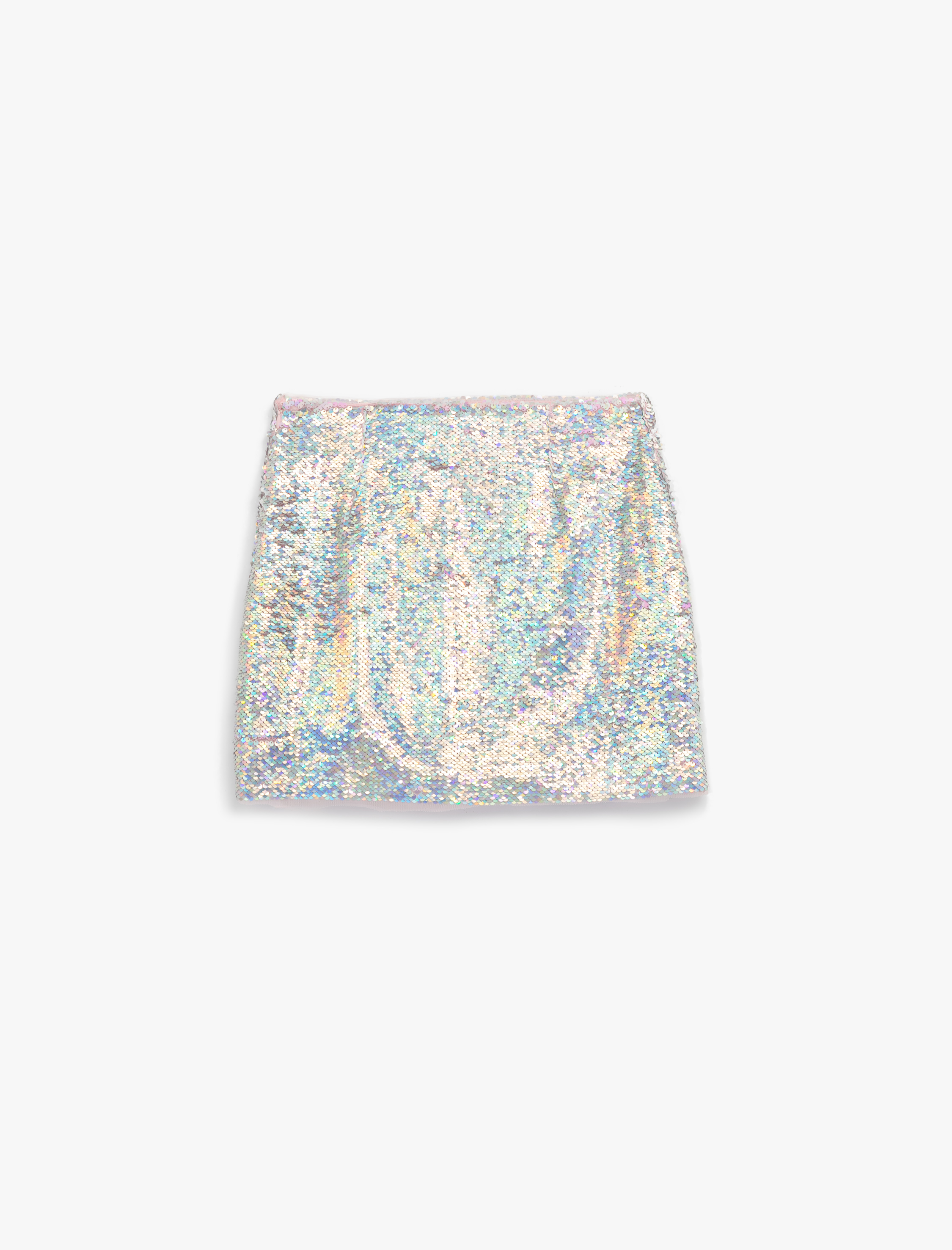   Pullu Payetli A Kesim Mini Abiye Etek