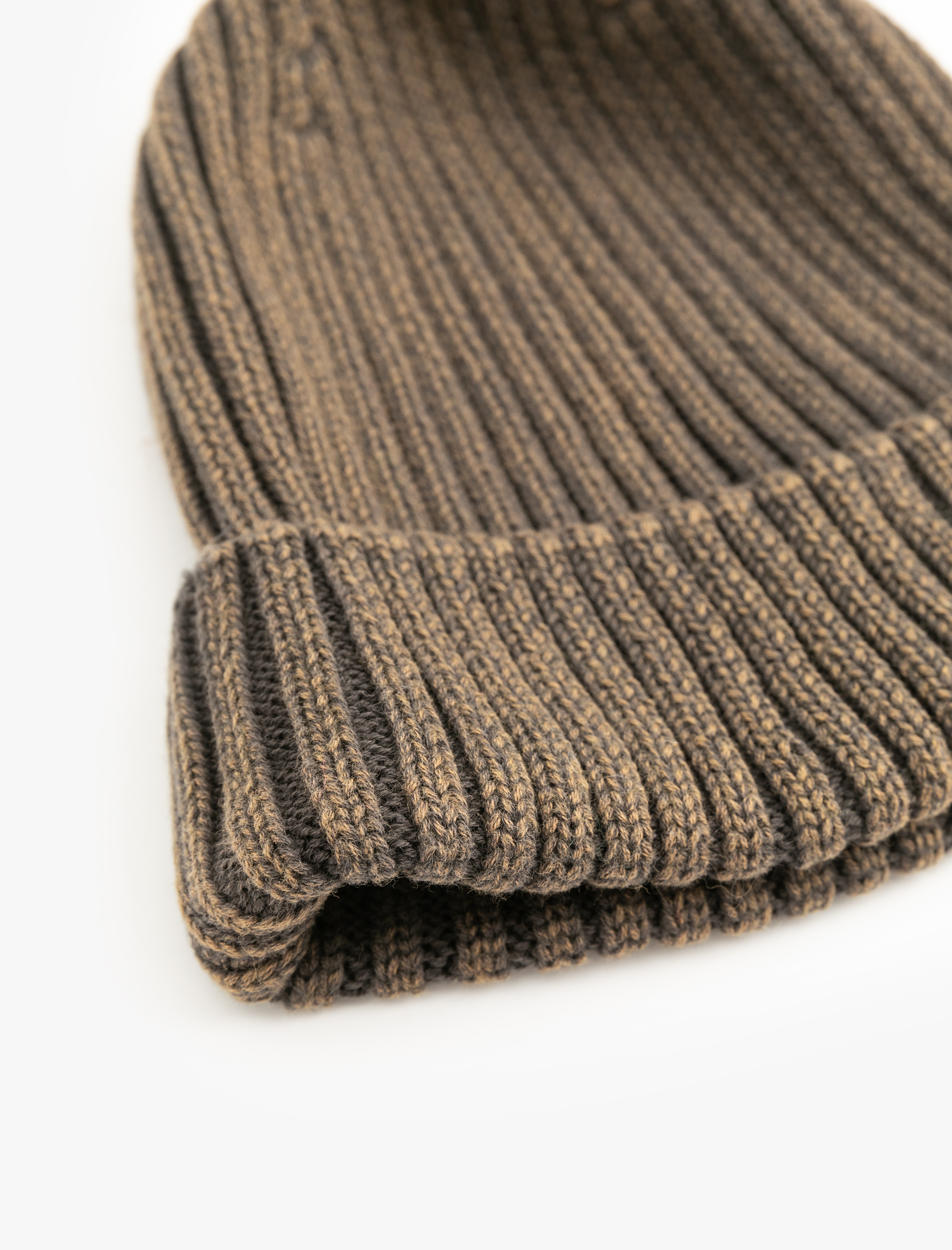 Erkek Pamuklu Dokulu Katlı Bere