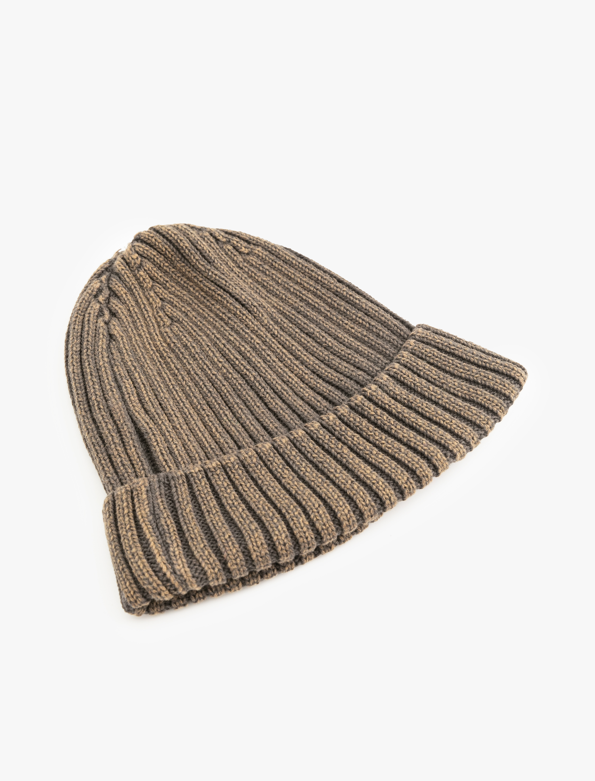 Erkek Pamuklu Dokulu Katlı Bere