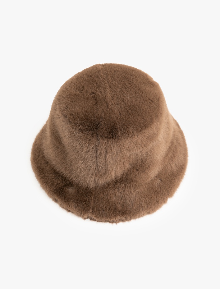Kadın Peluş Bucket Şapka - Melis Ağazat X Koton