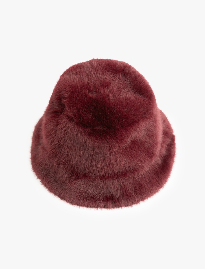Kadın Peluş Bucket Şapka - Melis Ağazat X Koton
