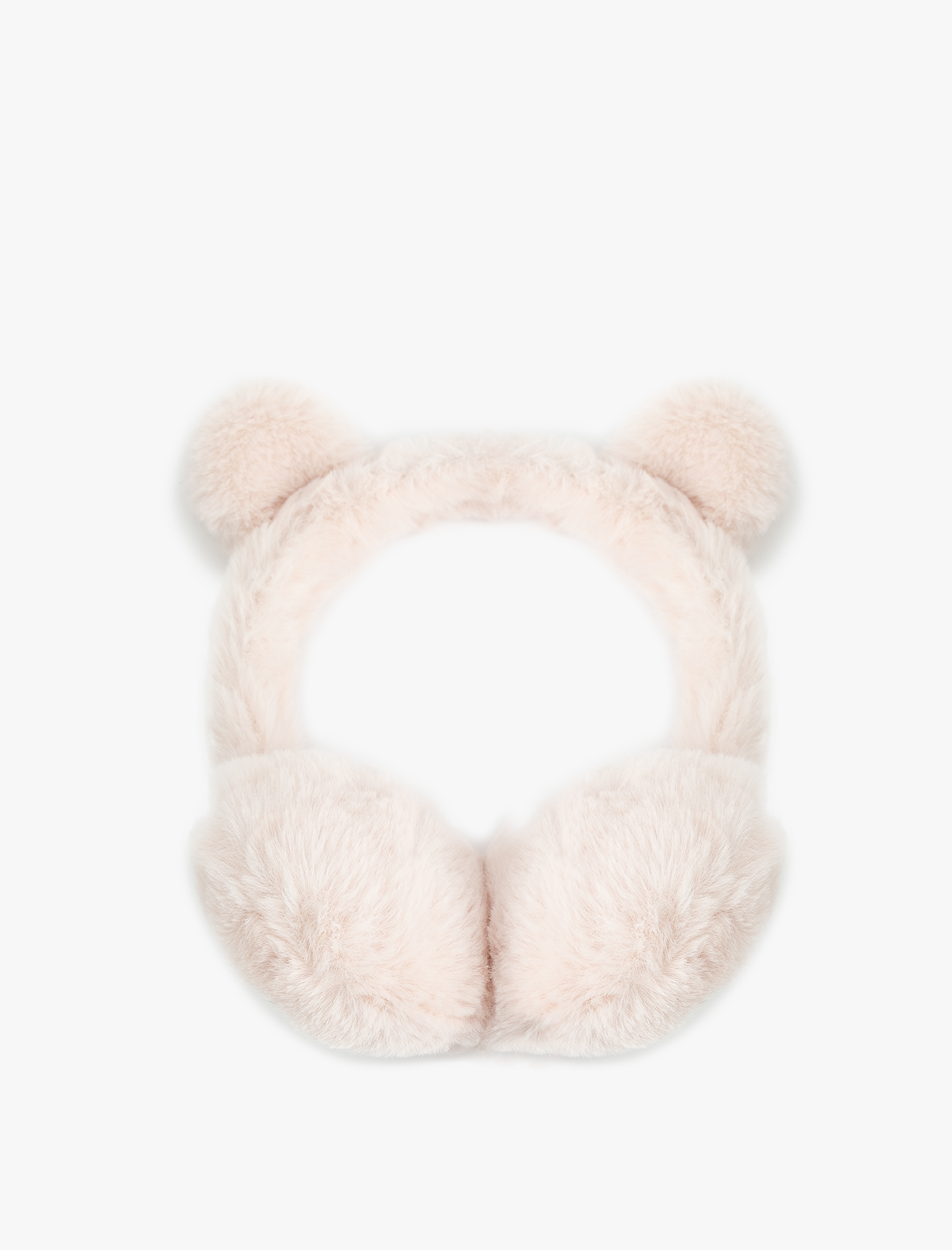  Kız Çocuk Pullu Payetli Kalp Detaylı Peluş Kulaklık