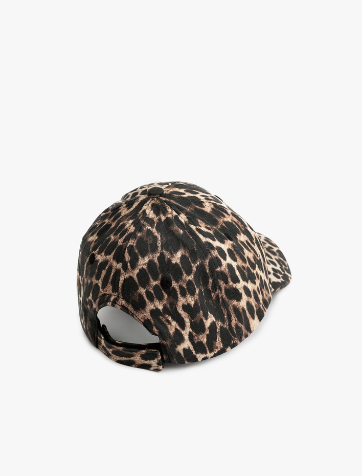 Kadın Lepoar Desenli Kep Şapka