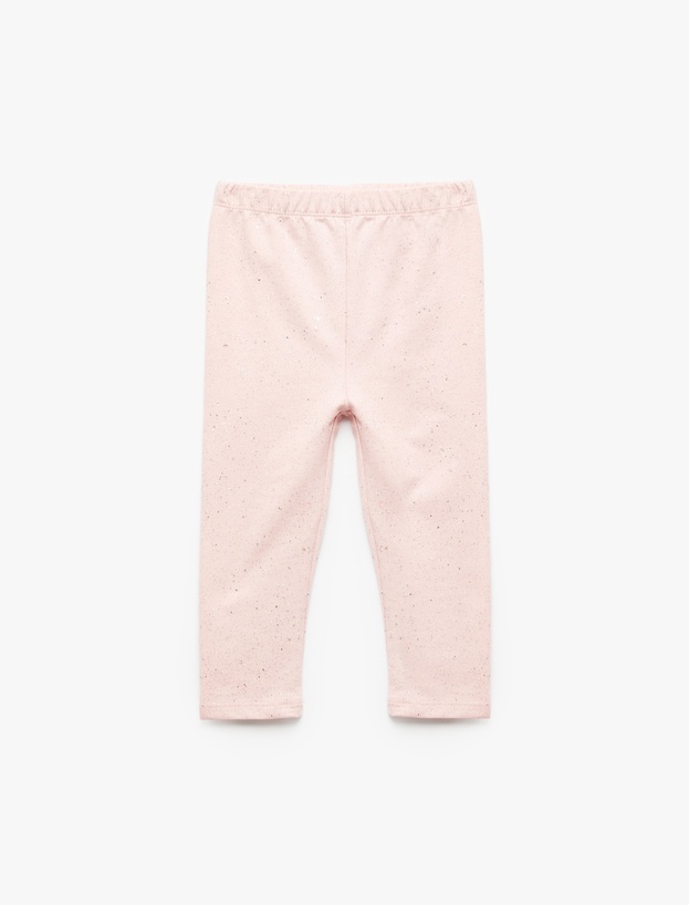 Pamuklu Beli lastikli Basic Tayt_0