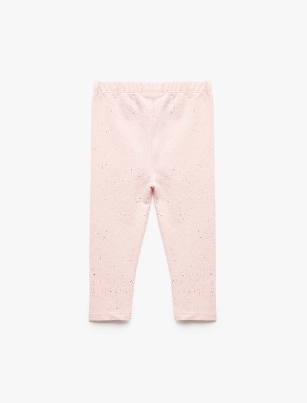 Pamuklu Beli lastikli Basic Tayt_1