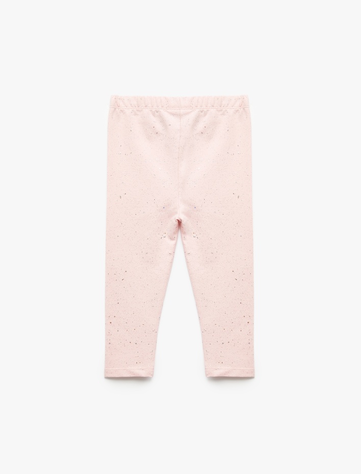 Kız Bebek Pamuklu Beli lastikli Basic Tayt