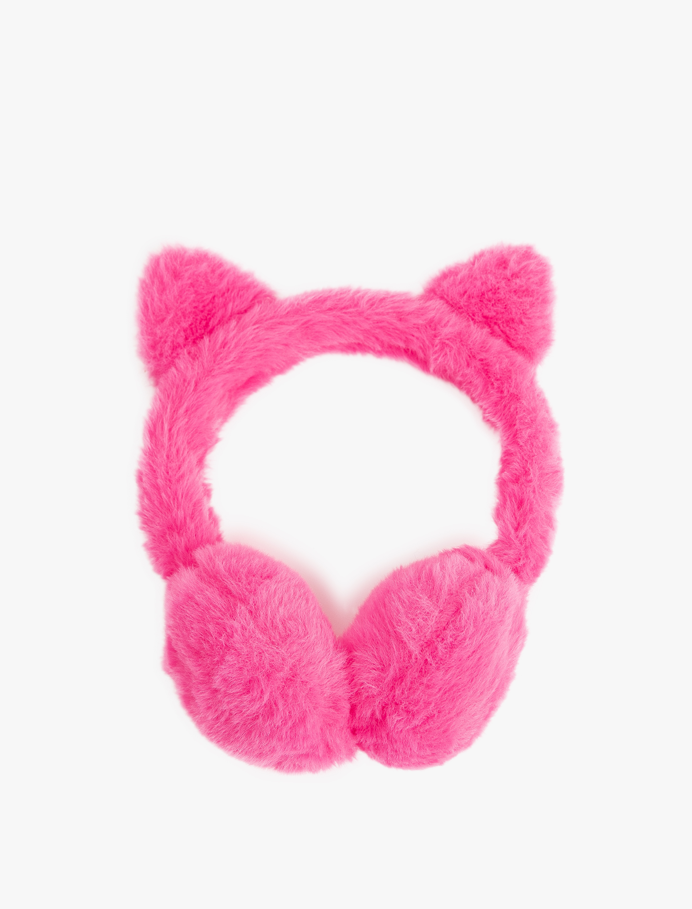  Kız Çocuk Kulak Detaylı Peluş Kulaklık