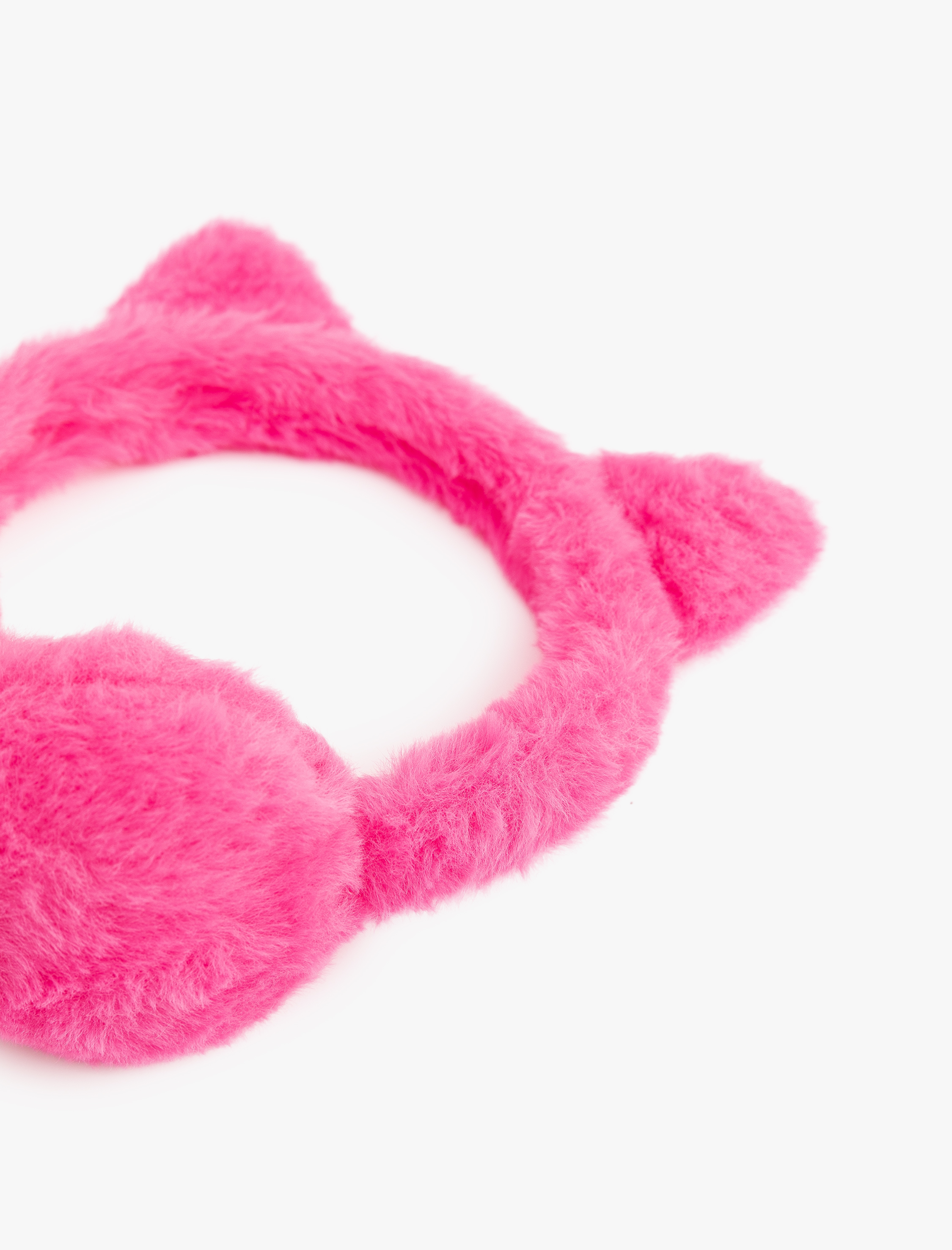  Kız Çocuk Kulak Detaylı Peluş Kulaklık