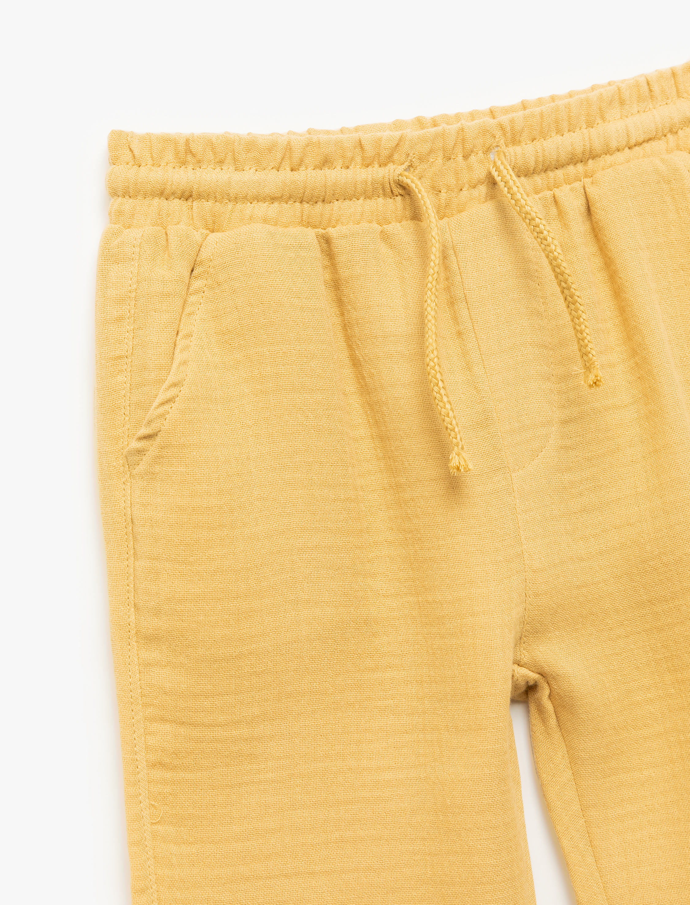  Erkek Bebek Pamuklu Beli Bağcıklı Cepli Basic Jogger Pantolon