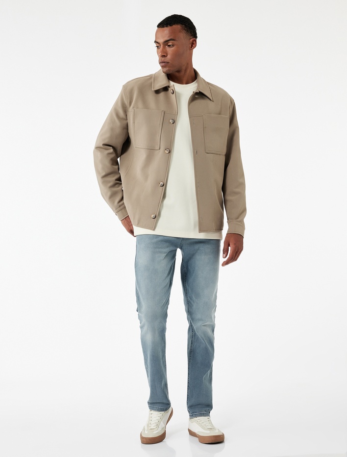 Normal Bel Slim Fit Jean Pantolon - Brad Jean