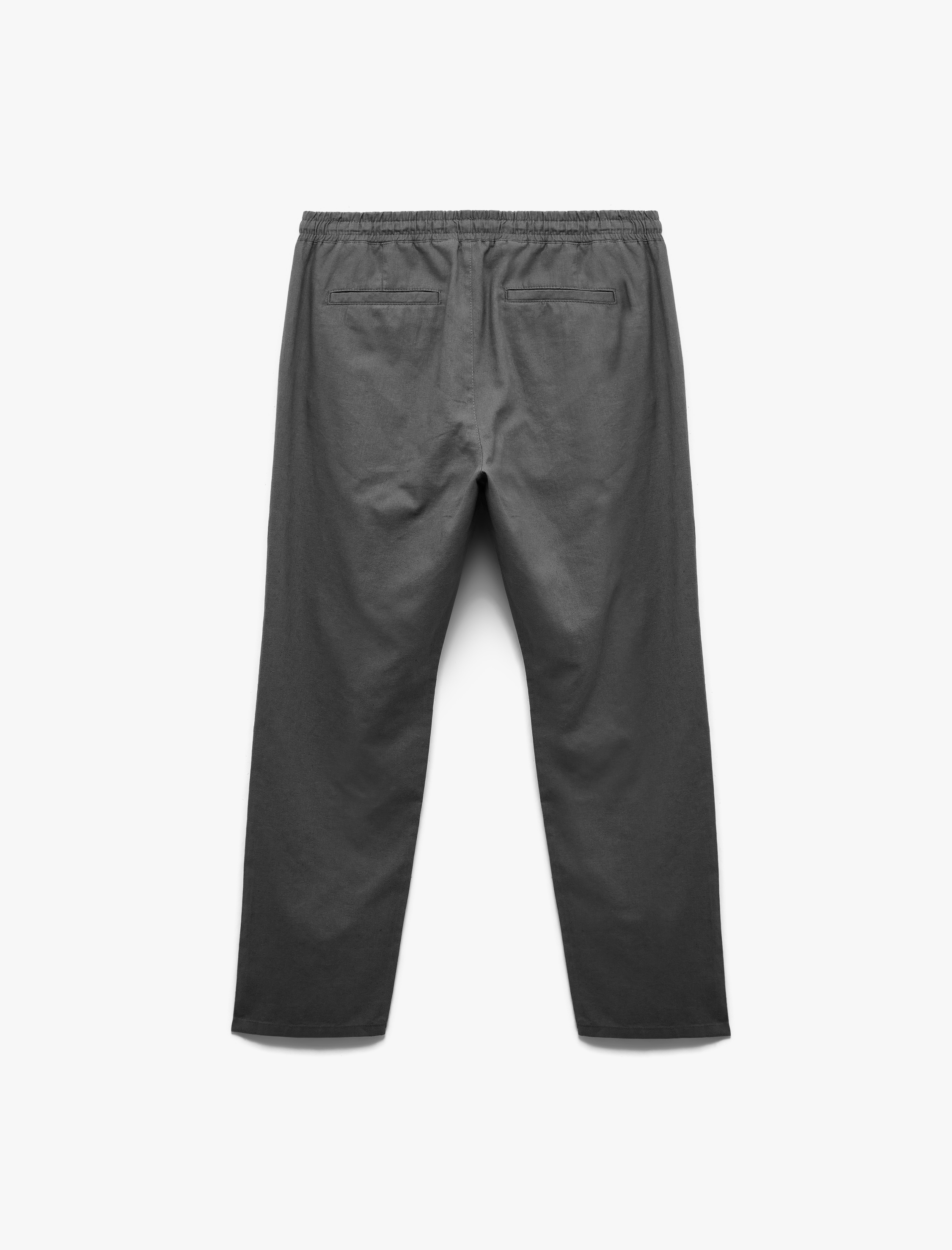   Beli Bağcıklı Cep Detaylı Keten Pamuk Karışımlı Pantolon