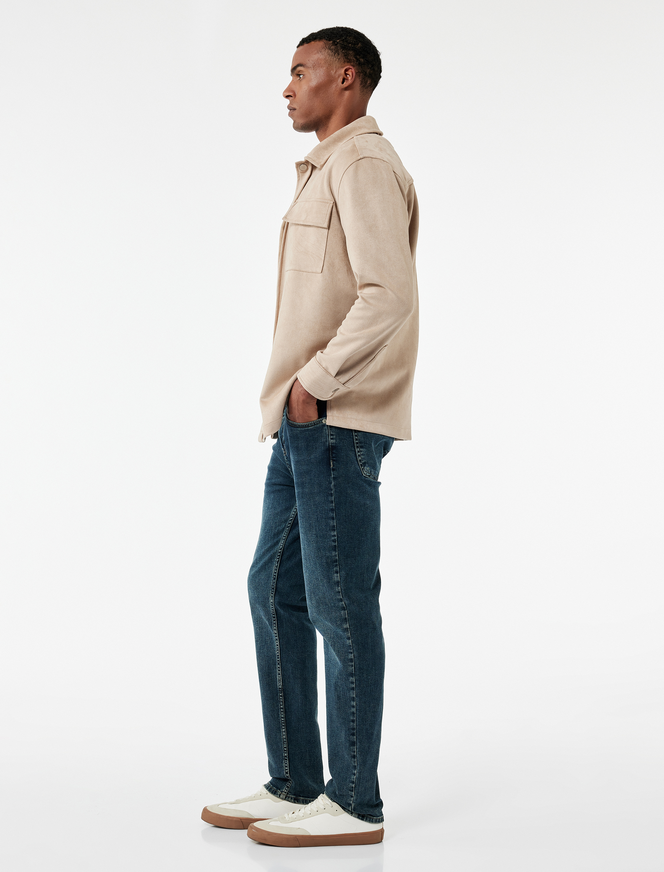   Cepli Normal Bel Pamuklu Slim Fit Jean Pantolon - Brad Jean