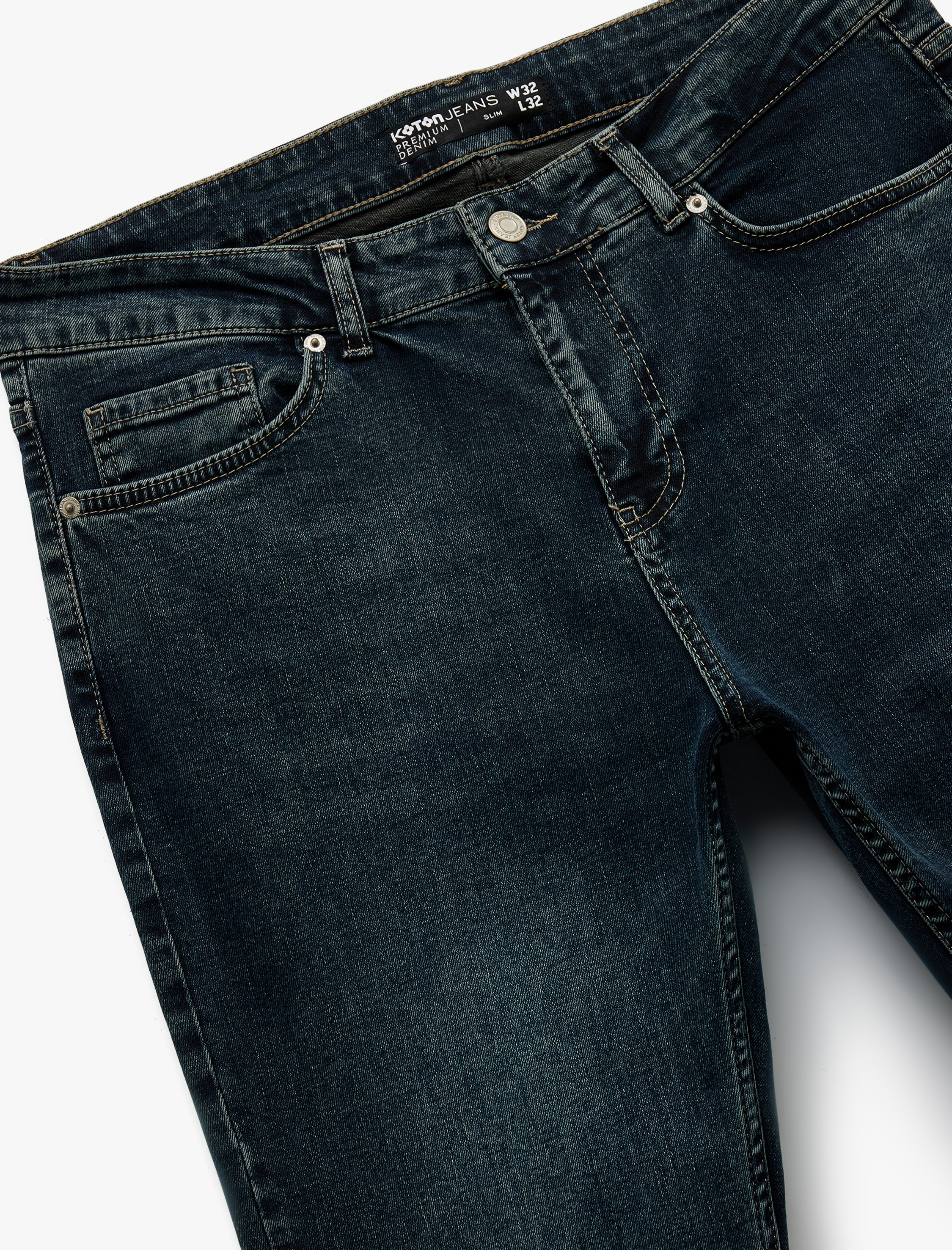   Cepli Normal Bel Pamuklu Slim Fit Jean Pantolon - Brad Jean