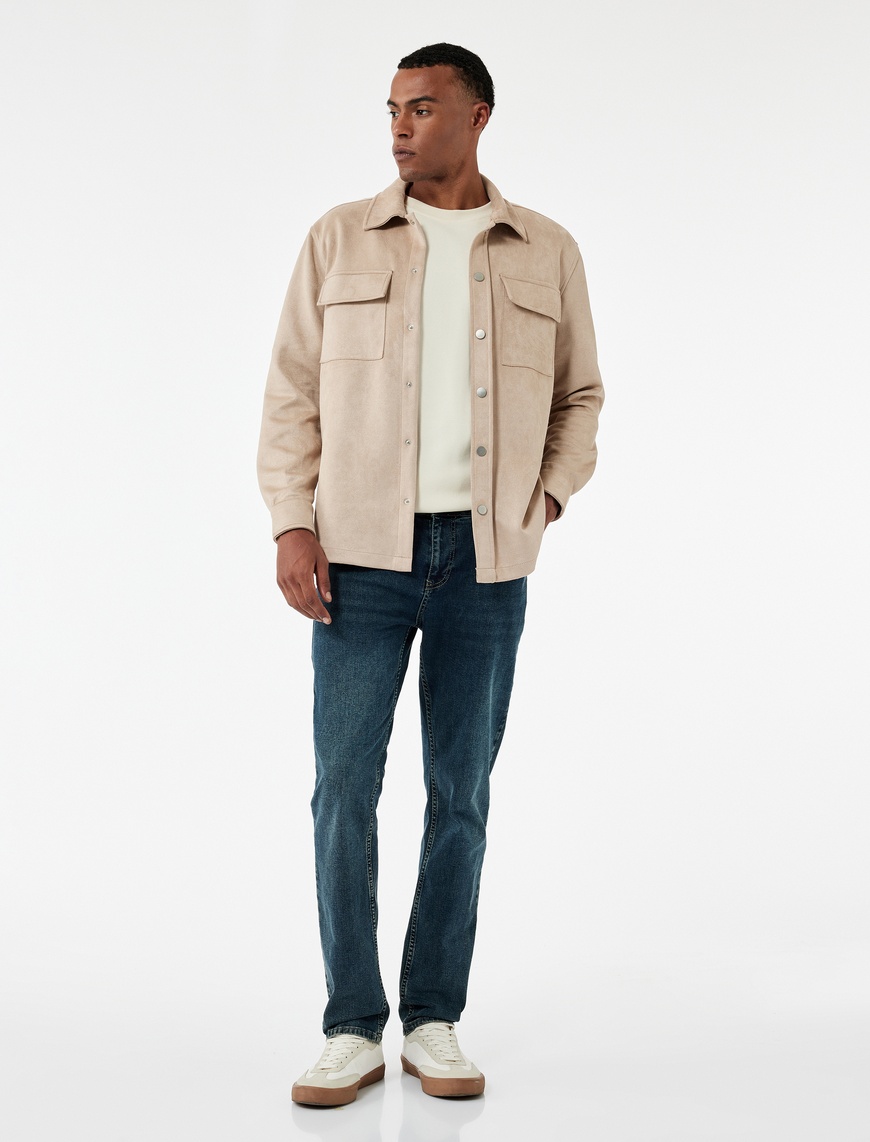   Cepli Normal Bel Pamuklu Slim Fit Jean Pantolon - Brad Jean