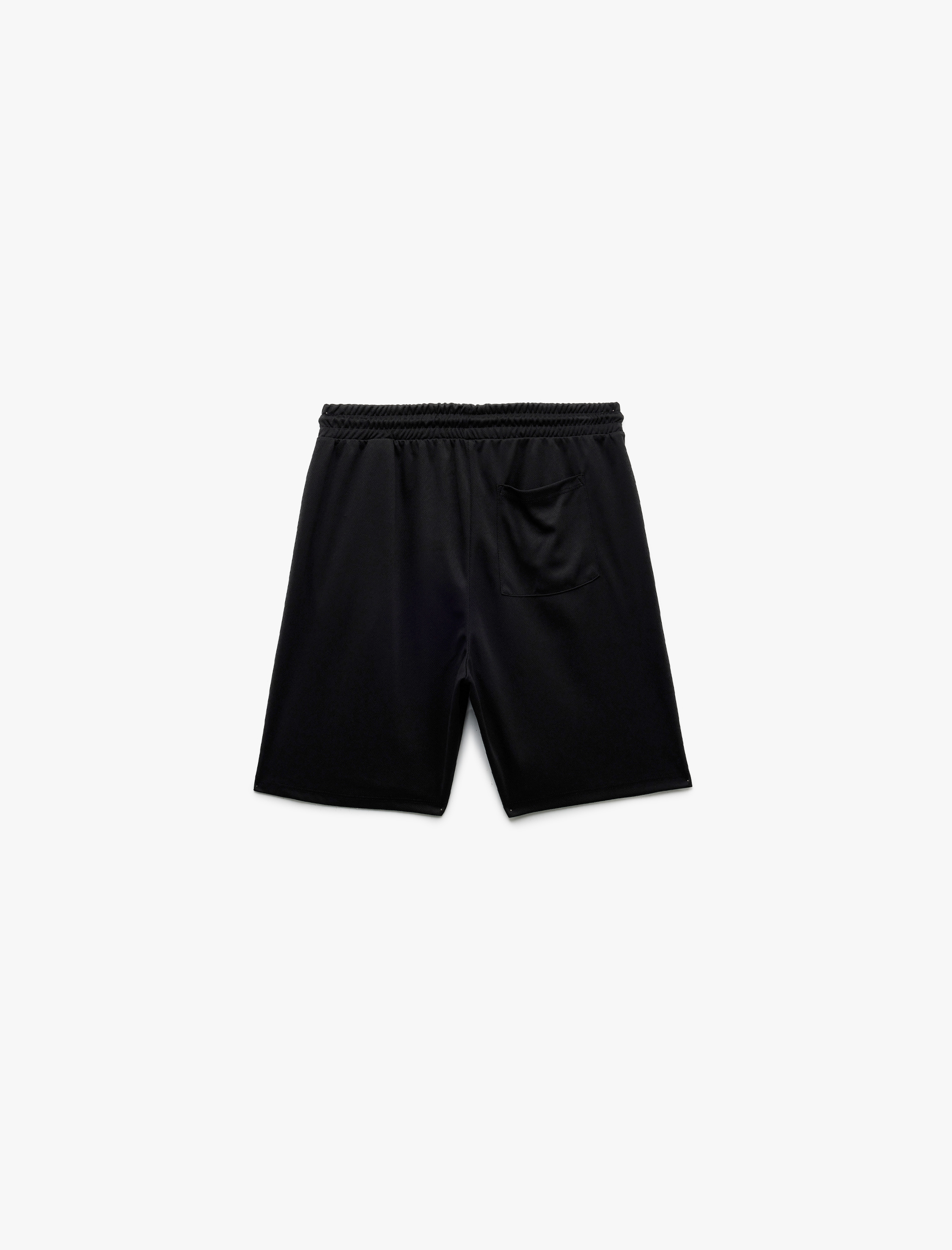   Baskılı Cep Detaylı Beli Bağcıklı Spor Şort