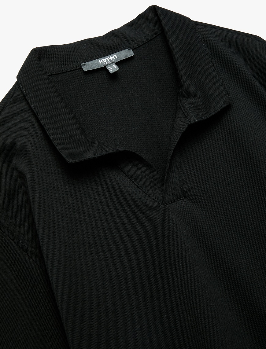   Regular Fit Kısa Kollu Pike Kumaş Pamuklu Polo Yaka Tişört