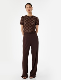 Beli Lastikli Regular Fit Cepli Eşofman Pantolon