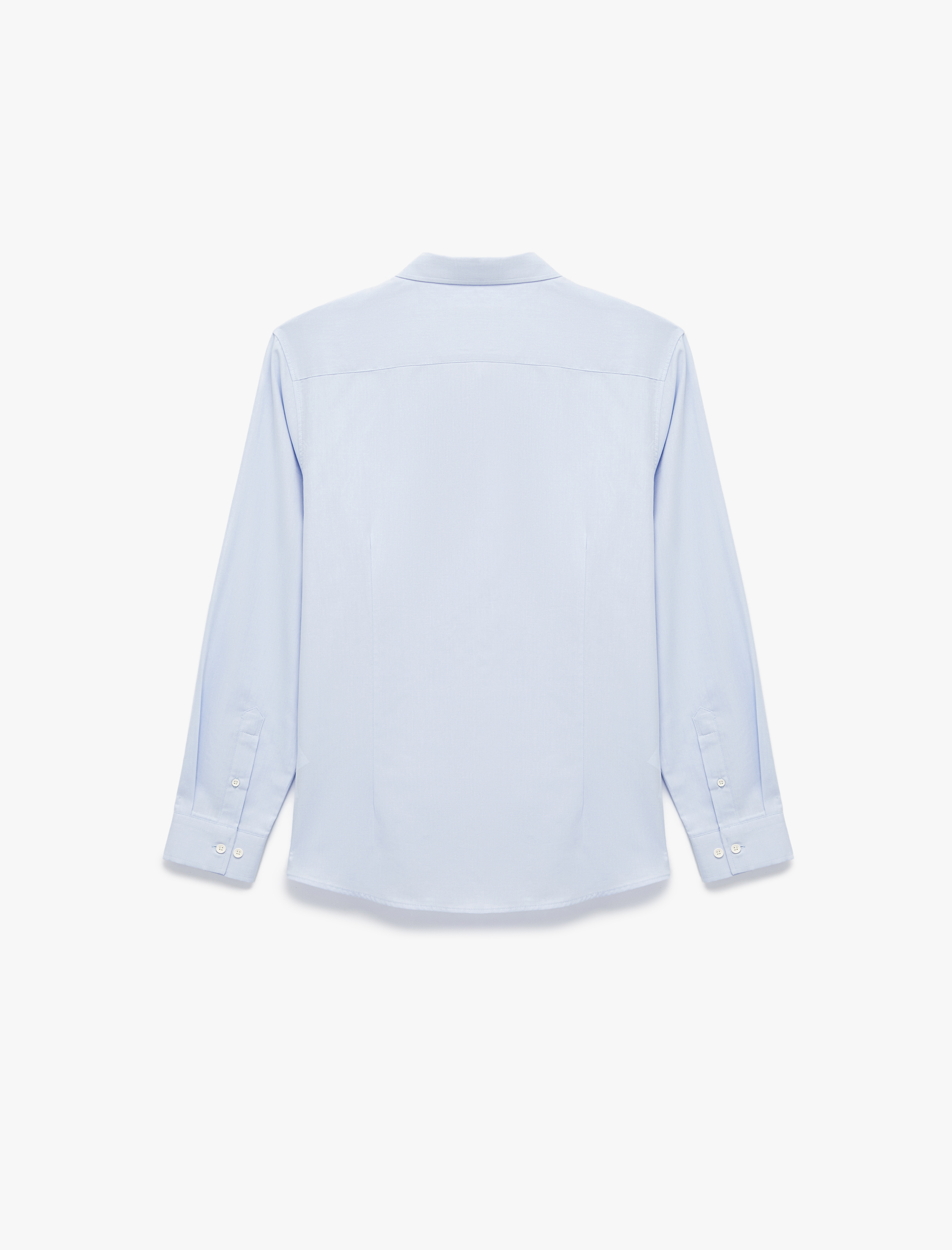 Regular Fit Pamuklu Oxford Uzun Kollu Düğmeli Yaka Gömlek