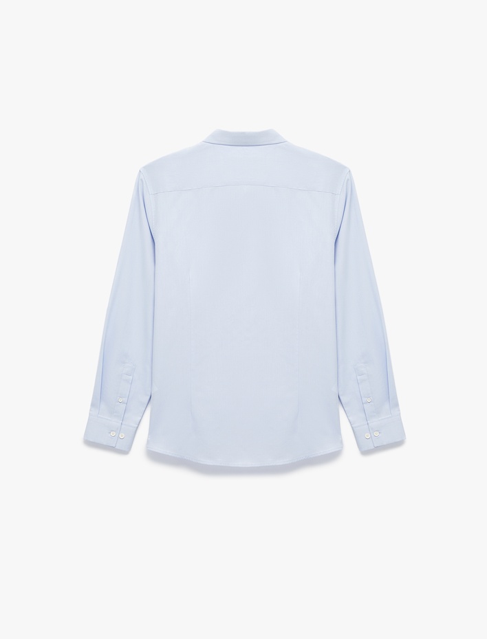  Regular Fit Pamuklu Oxford Uzun Kollu Düğmeli Yaka Gömlek