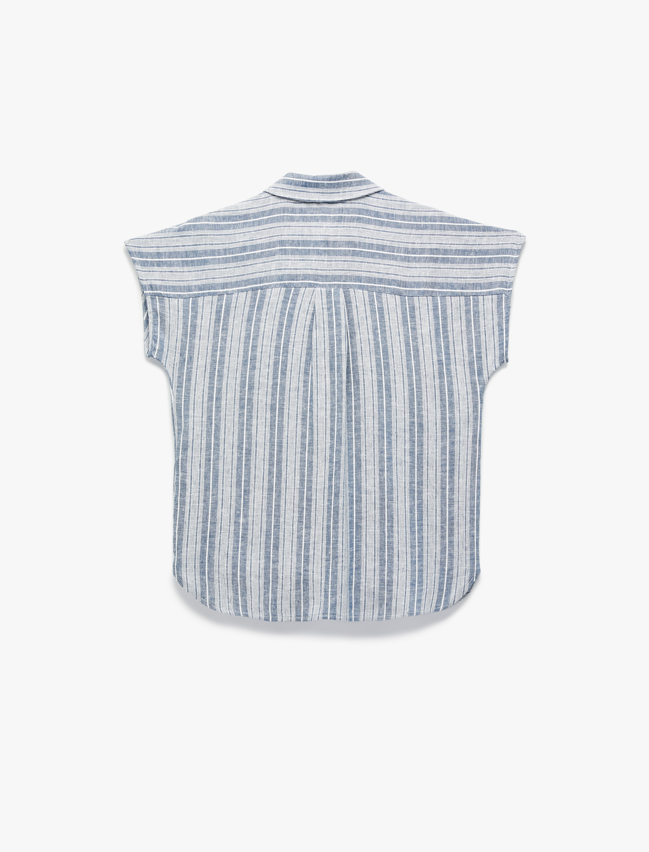   Regular Fit Kap Kollu Cepli Keten Gömlek