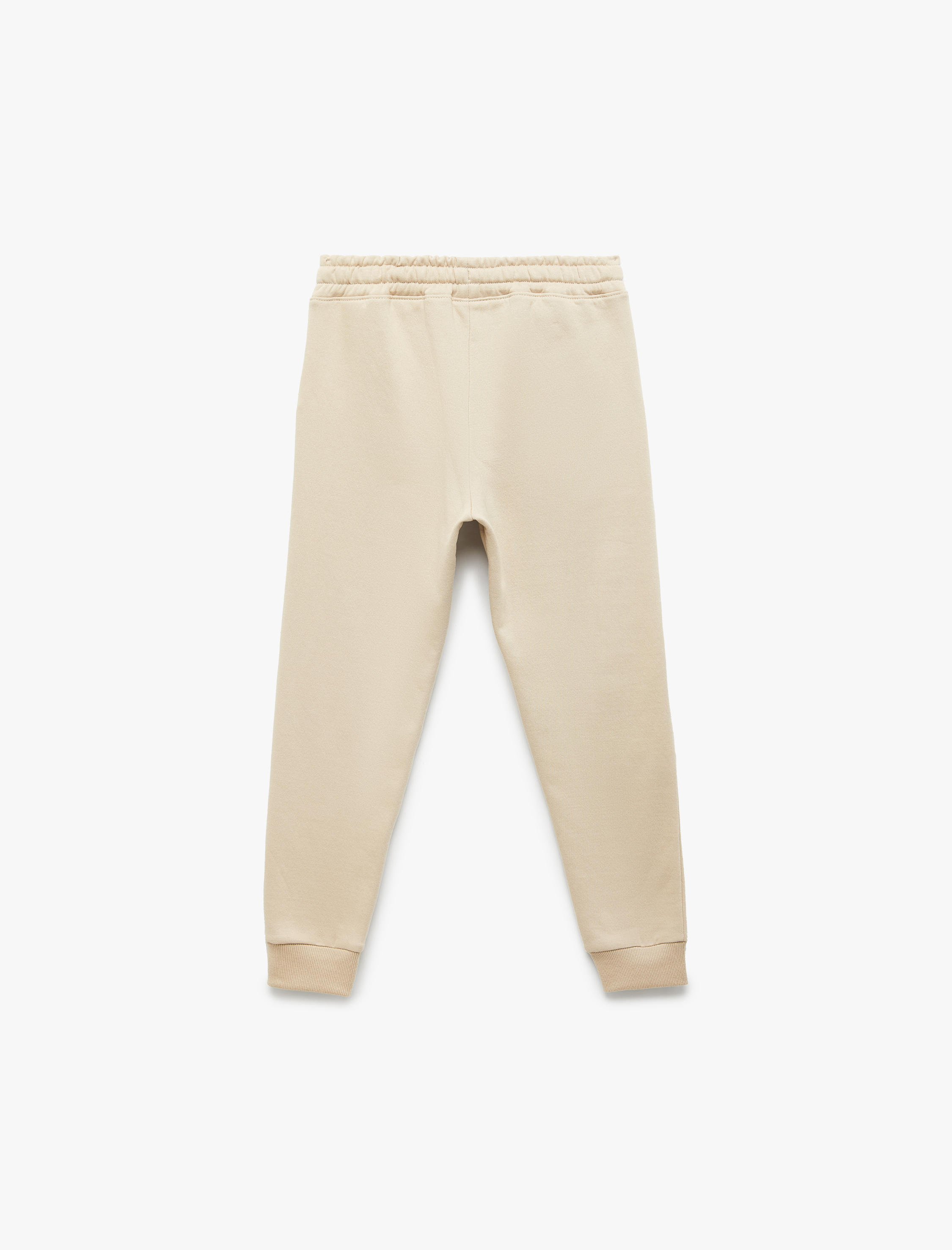  Erkek Çocuk Pamuklu Beli Bağcıklı Şardonlu Jogger Eşofman Altı