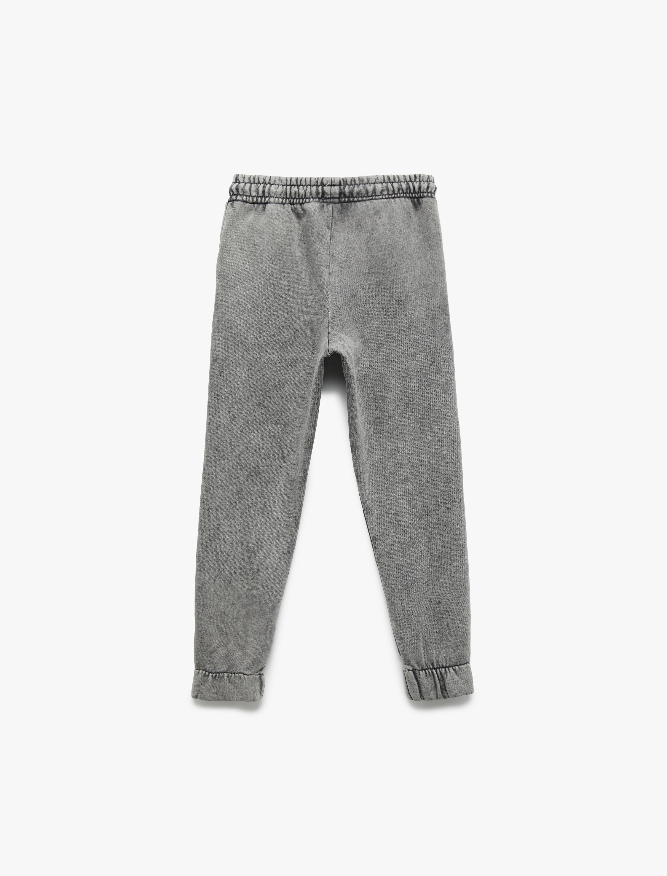  Erkek Çocuk Pamuklu Şardonlu Beli Lastikli Cep Detaylı Jogger Eşofman Altı