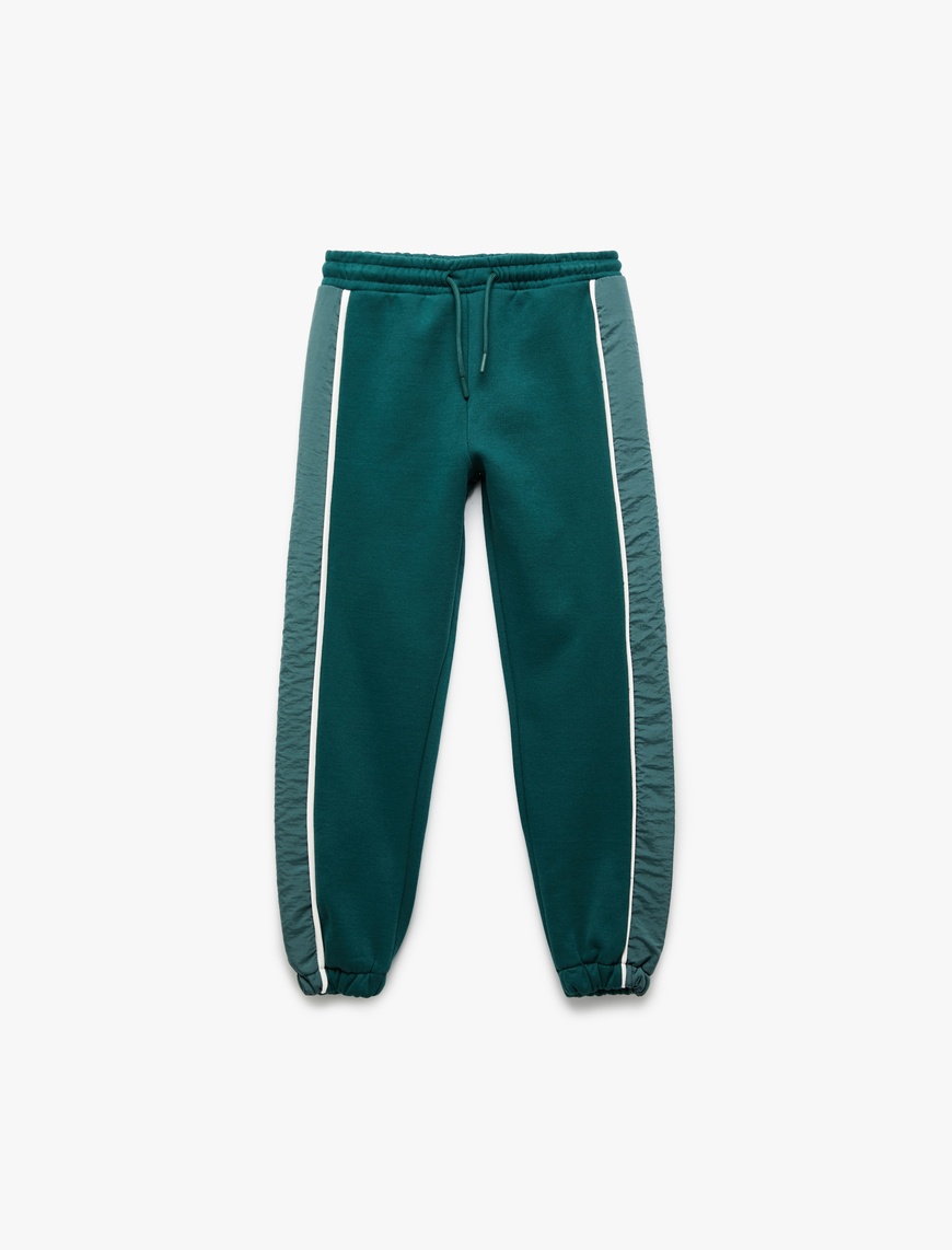  Erkek Çocuk Pamuklu Beli Lastikli Cepli Jogger Eşofman Altı