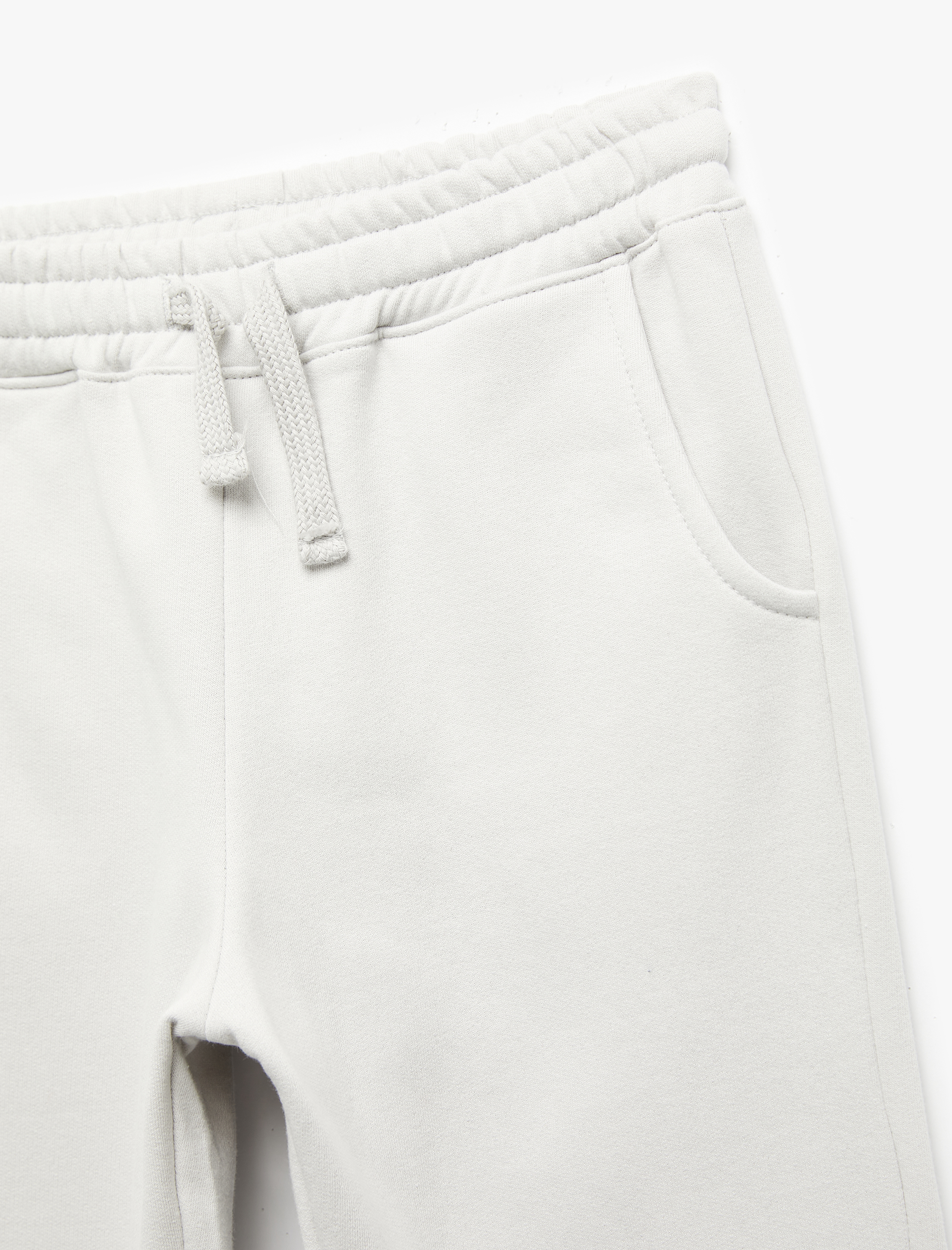  Erkek Çocuk Pamuklu Beli Bağcıklı Şardonlu Jogger Eşofman Altı