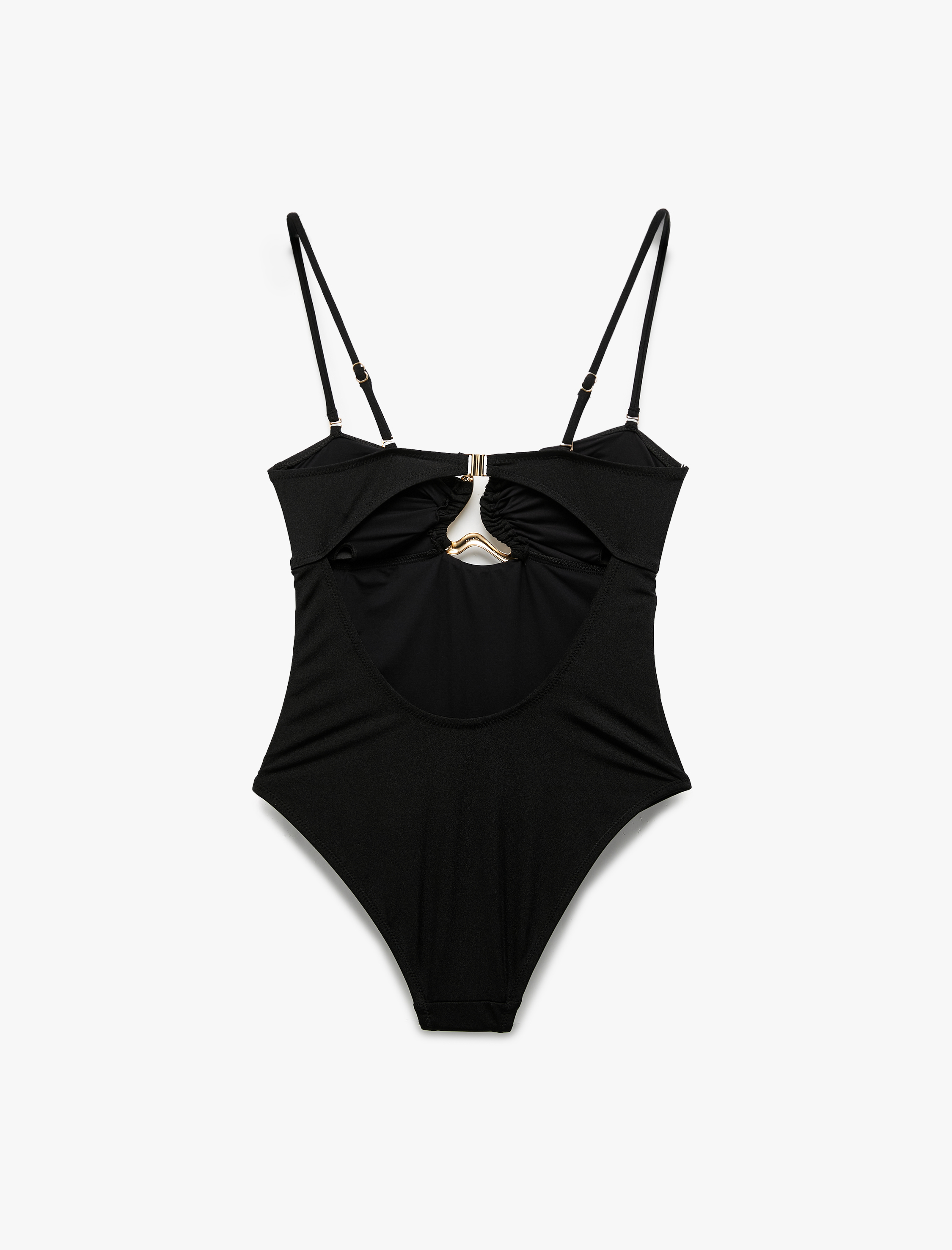   Metal Aksesuar Detaylı Straplez Mayo