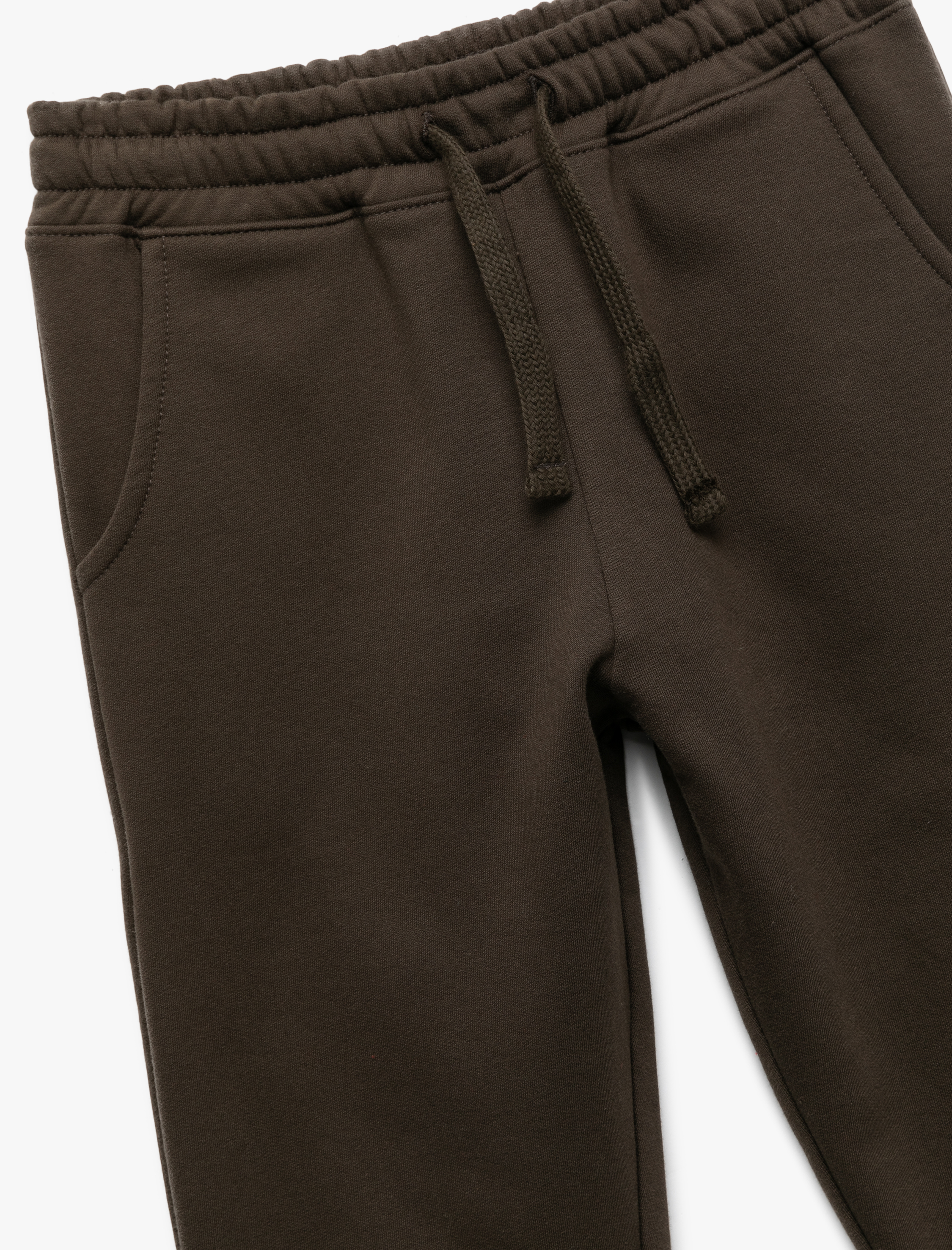  Erkek Çocuk Pamuklu Beli Bağcıklı Şardonlu Jogger Eşofman Altı