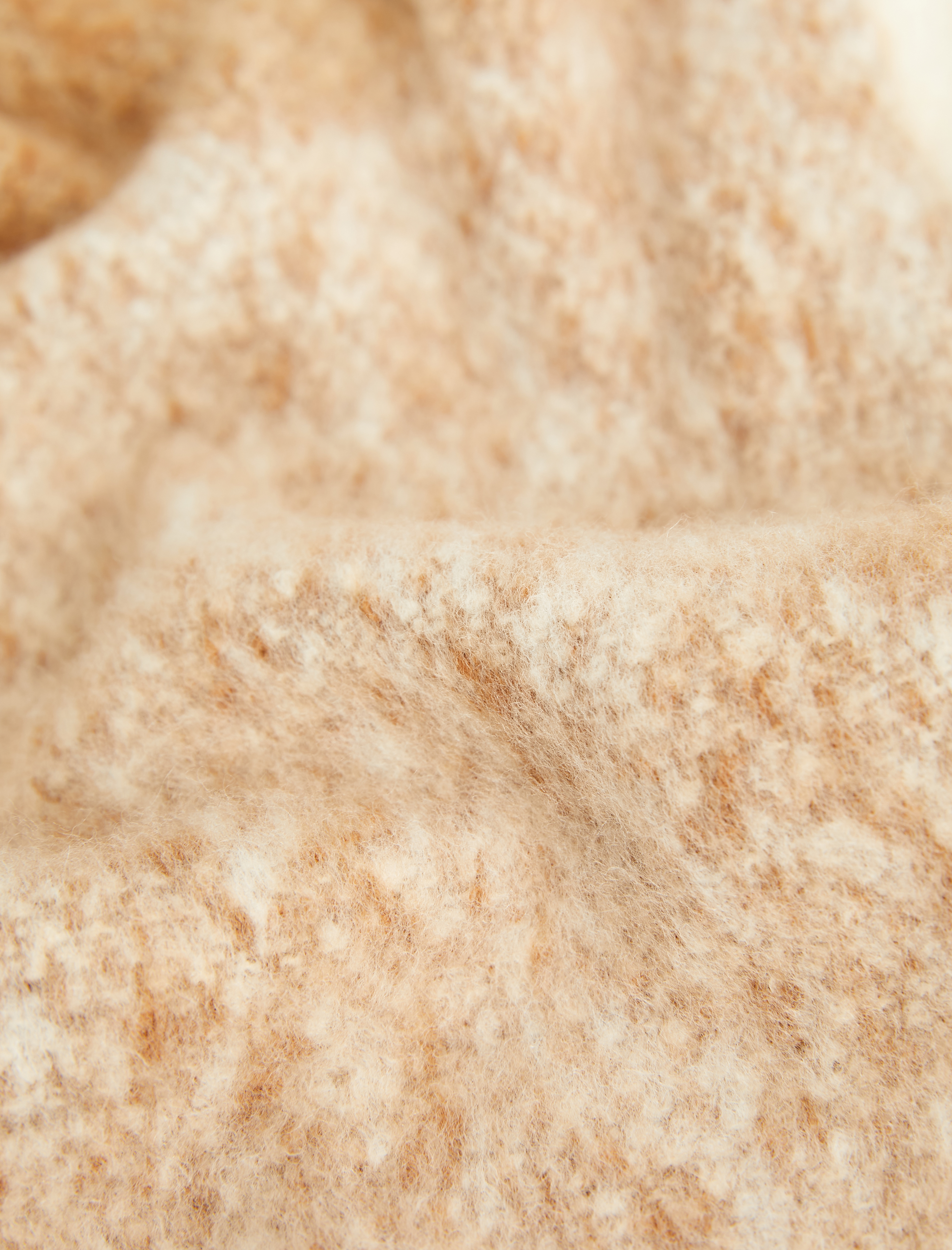  Kadın Püsküllü Yumuşak Dokulu Renk Bloklu Uzun Atkı