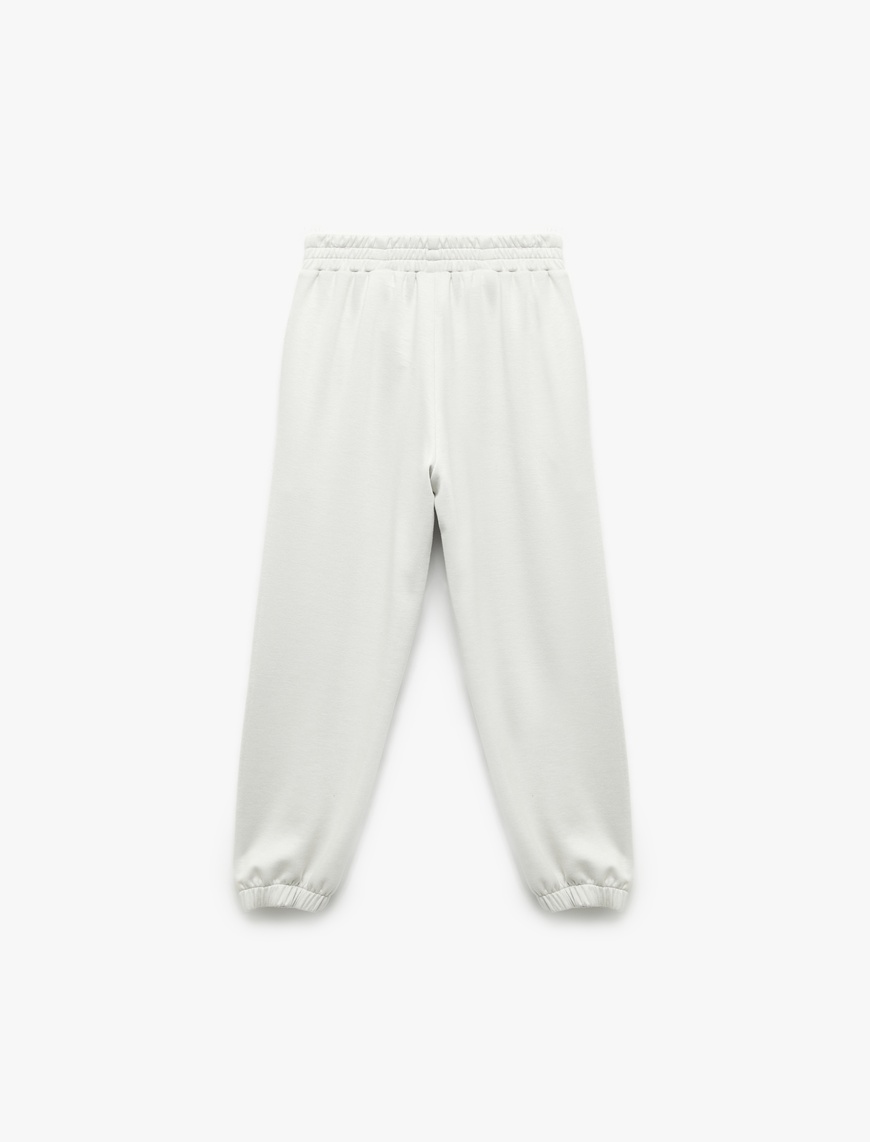  Erkek Çocuk Pamuklu Beli Lastikli Basic Jogger Eşofman Altı