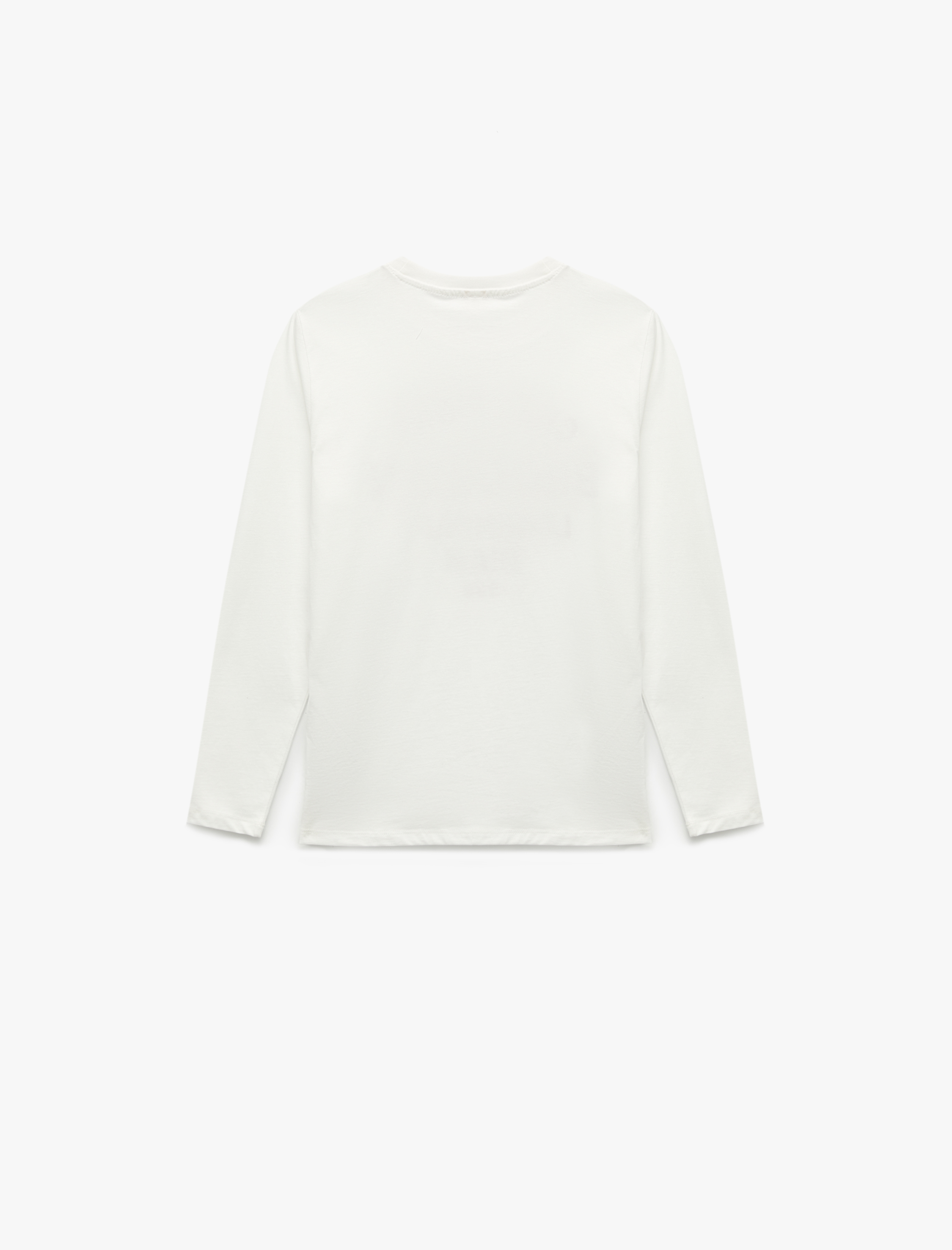  Erkek Çocuk Pamuklu Bisiklet Yaka Uzun Kollu Baskılı Tişört