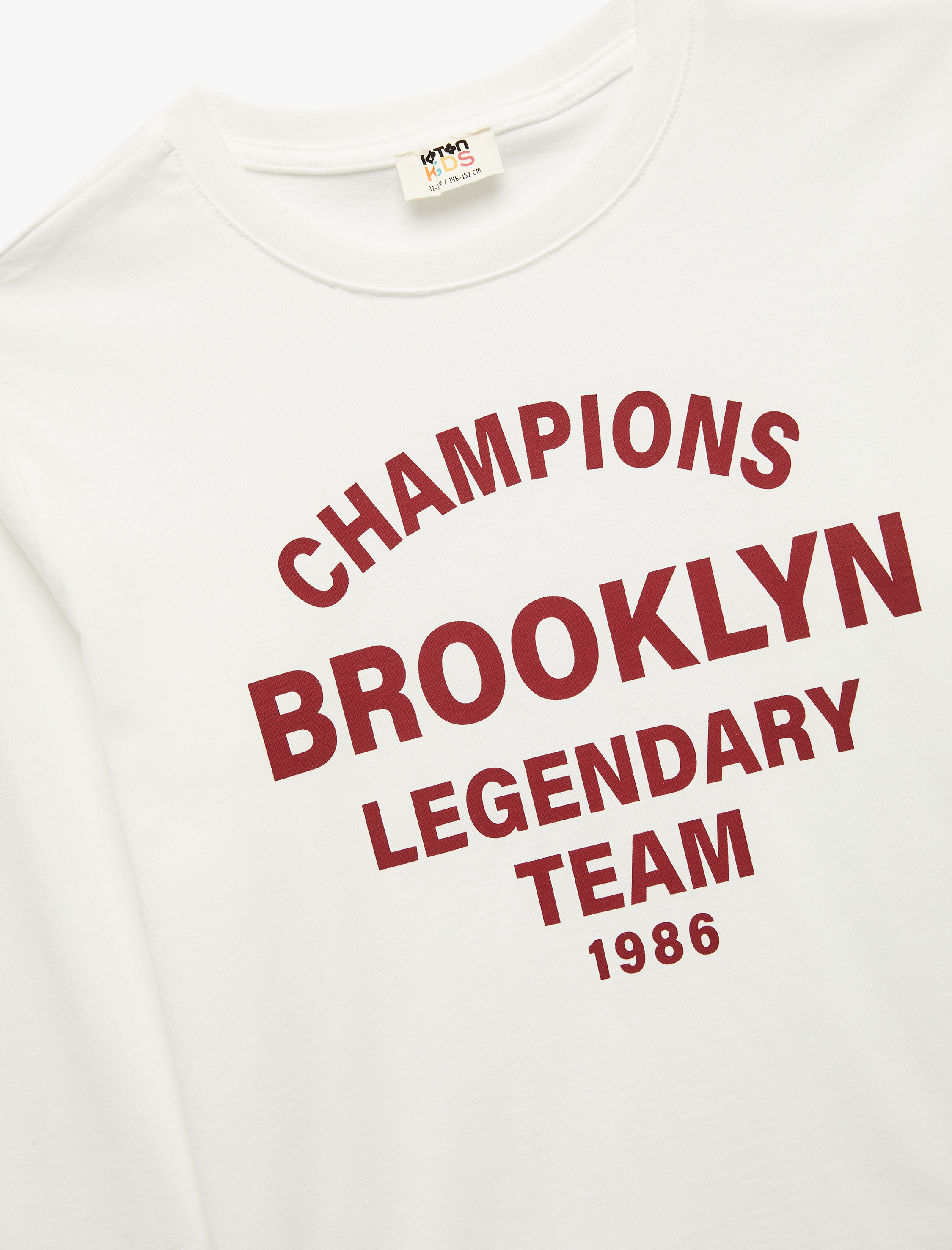  Erkek Çocuk Pamuklu Bisiklet Yaka Uzun Kollu Baskılı Tişört