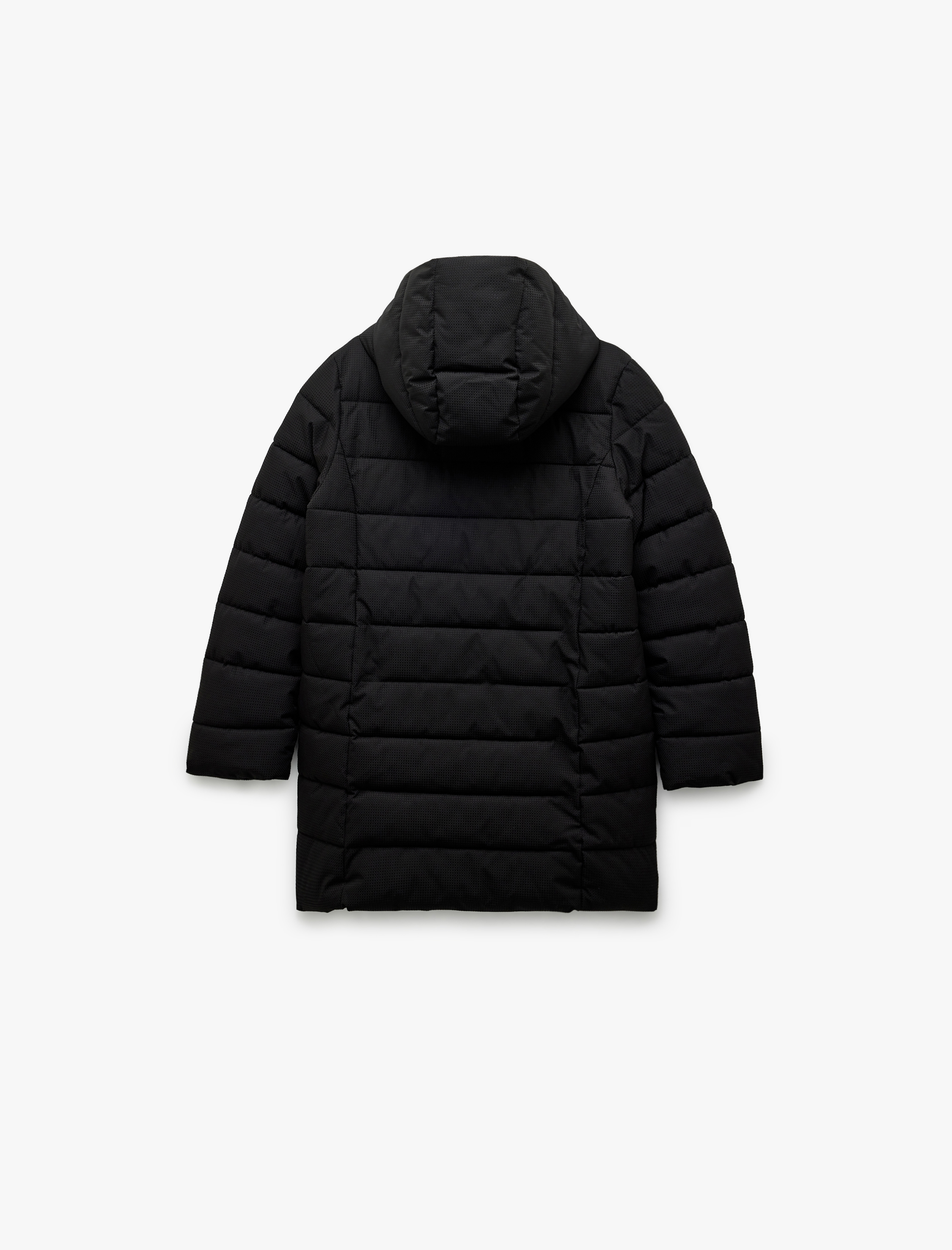   Astarlı Cepli Fermuarlı Uzun Kollu Su İtici Kapüşonlu Şişme Mont