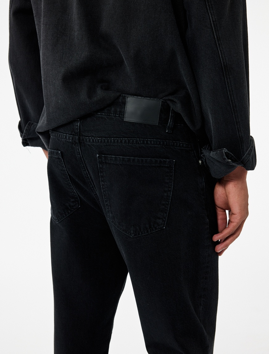   Pamuklu Normal Bel Loose Fit Jean Pantolon - Steve Jean
