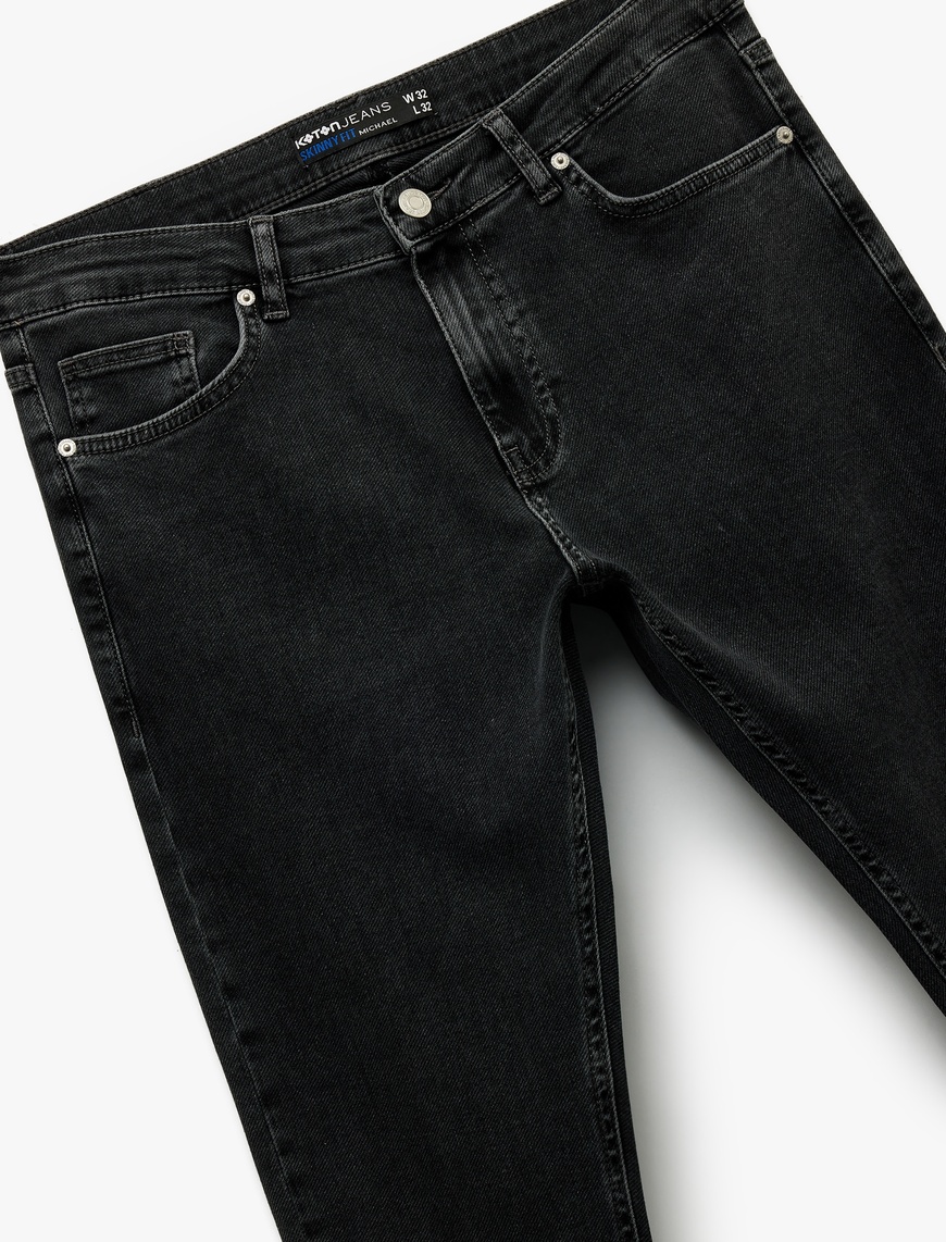   Normal Bel Pamuklu Skinny Fit Jean Pantolon - Michael Jean