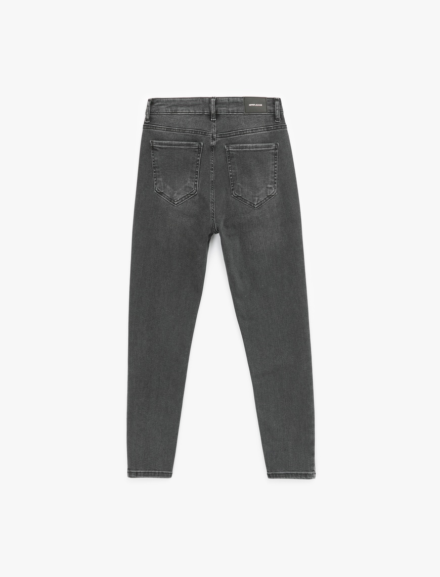   Yüksek Bel Dar Kesim Jean Pantolon - Skinny Push Up Fit Jean