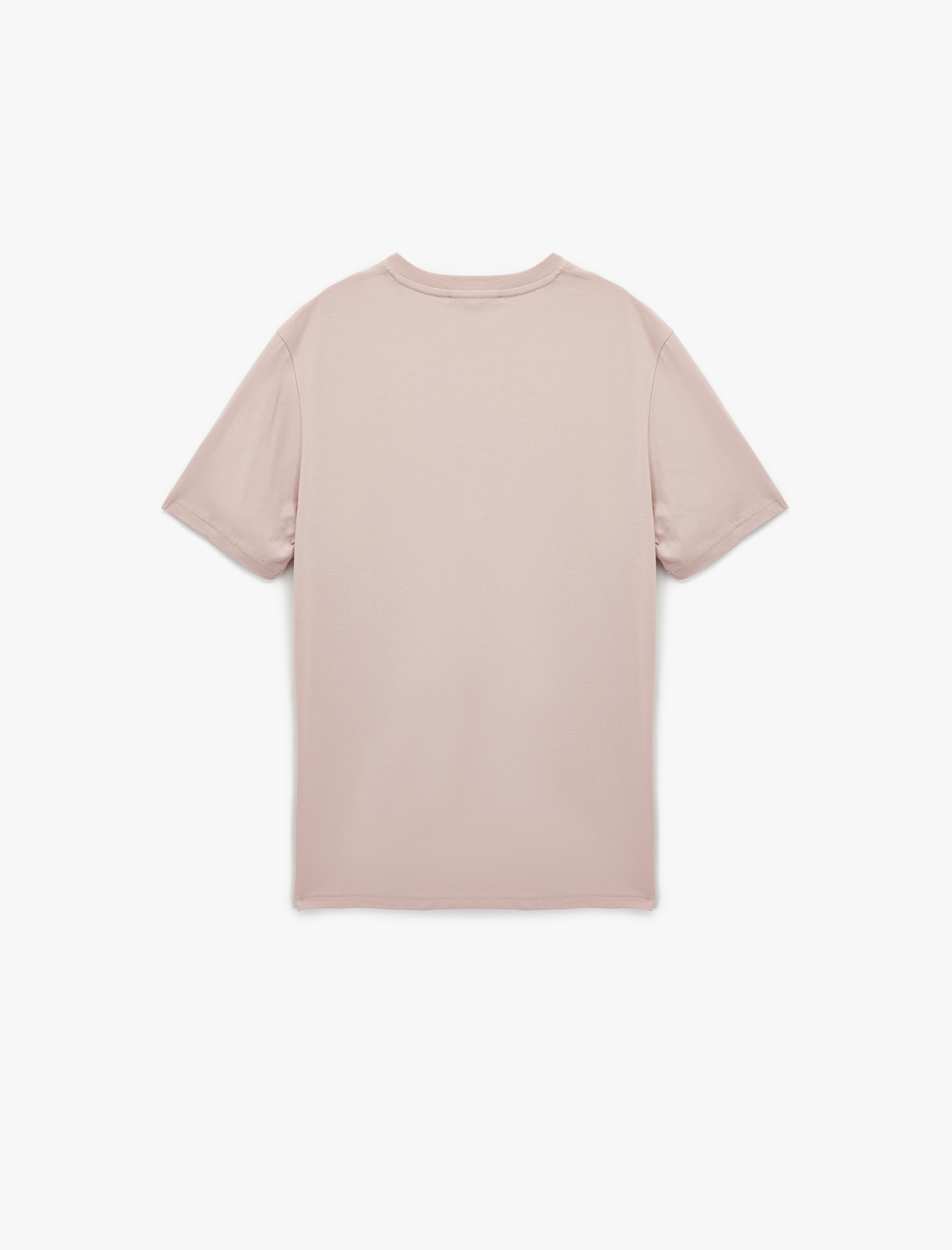   Regular Fit Pamuklu Bisiklet Yaka Kısa Kollu Baskılı Tişört