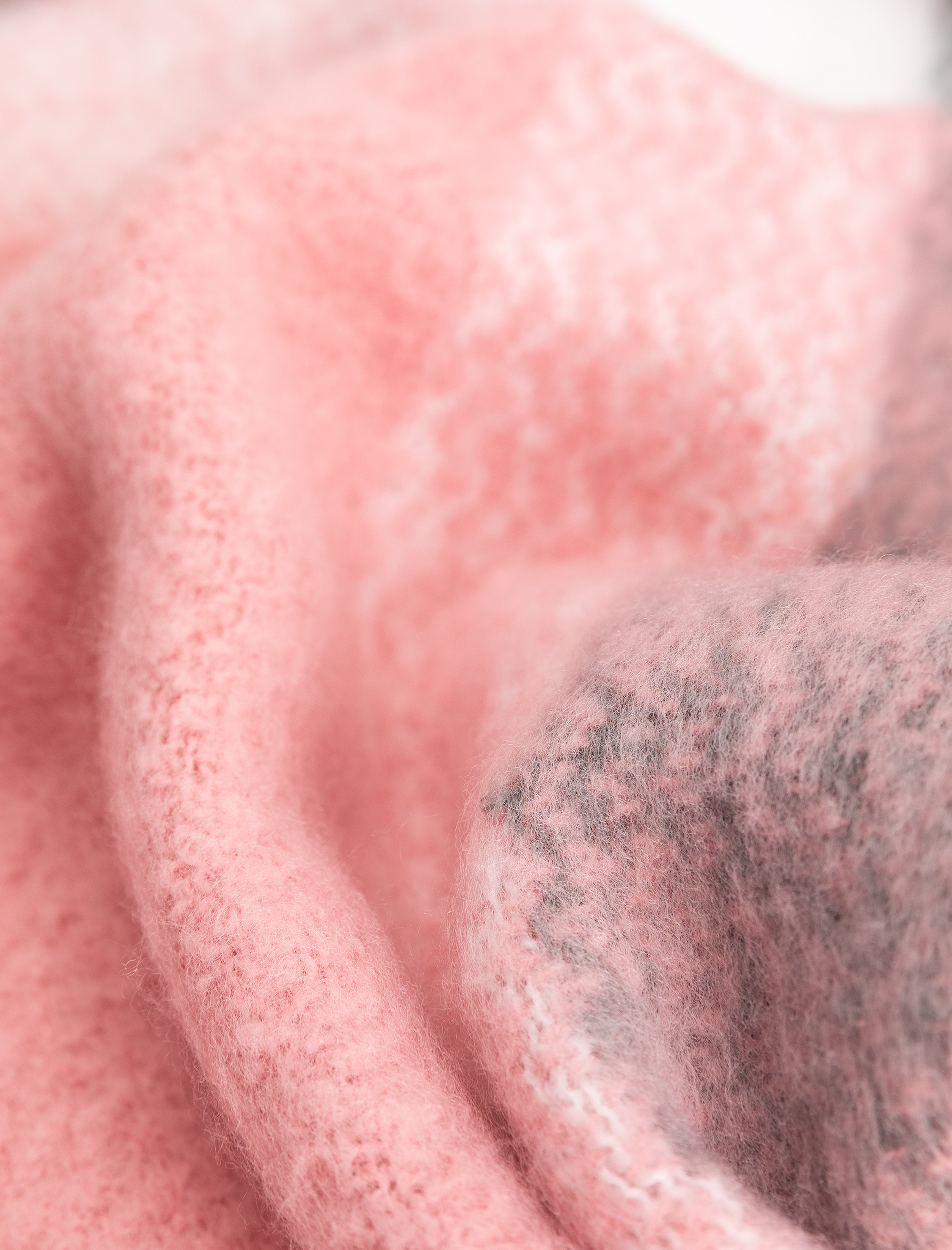  Kadın Yumuşak Dokulu Püsküllü Renk Bloklu Uzun Atkı