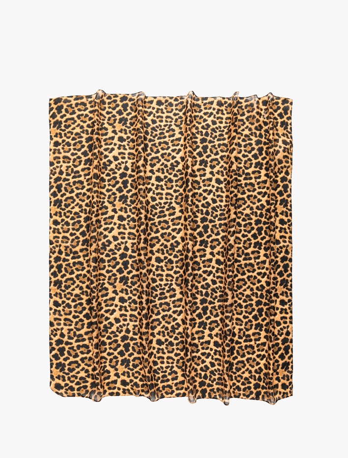 Kadın Kare Leopar Şal