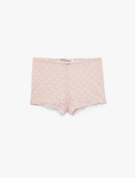 Dantelli Mini Şort Pijama Altı
