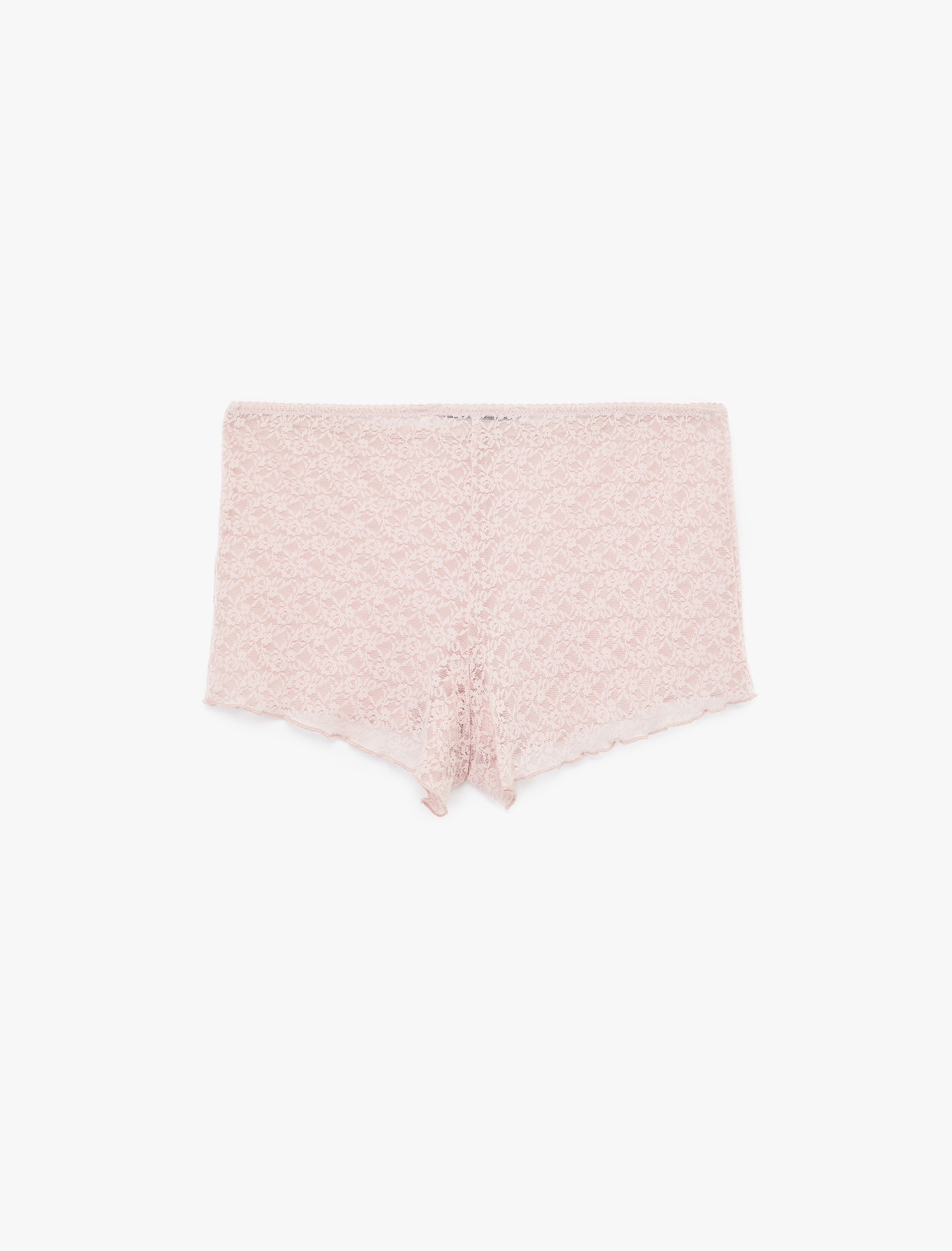 Dantelli Mini Şort Pijama Altı