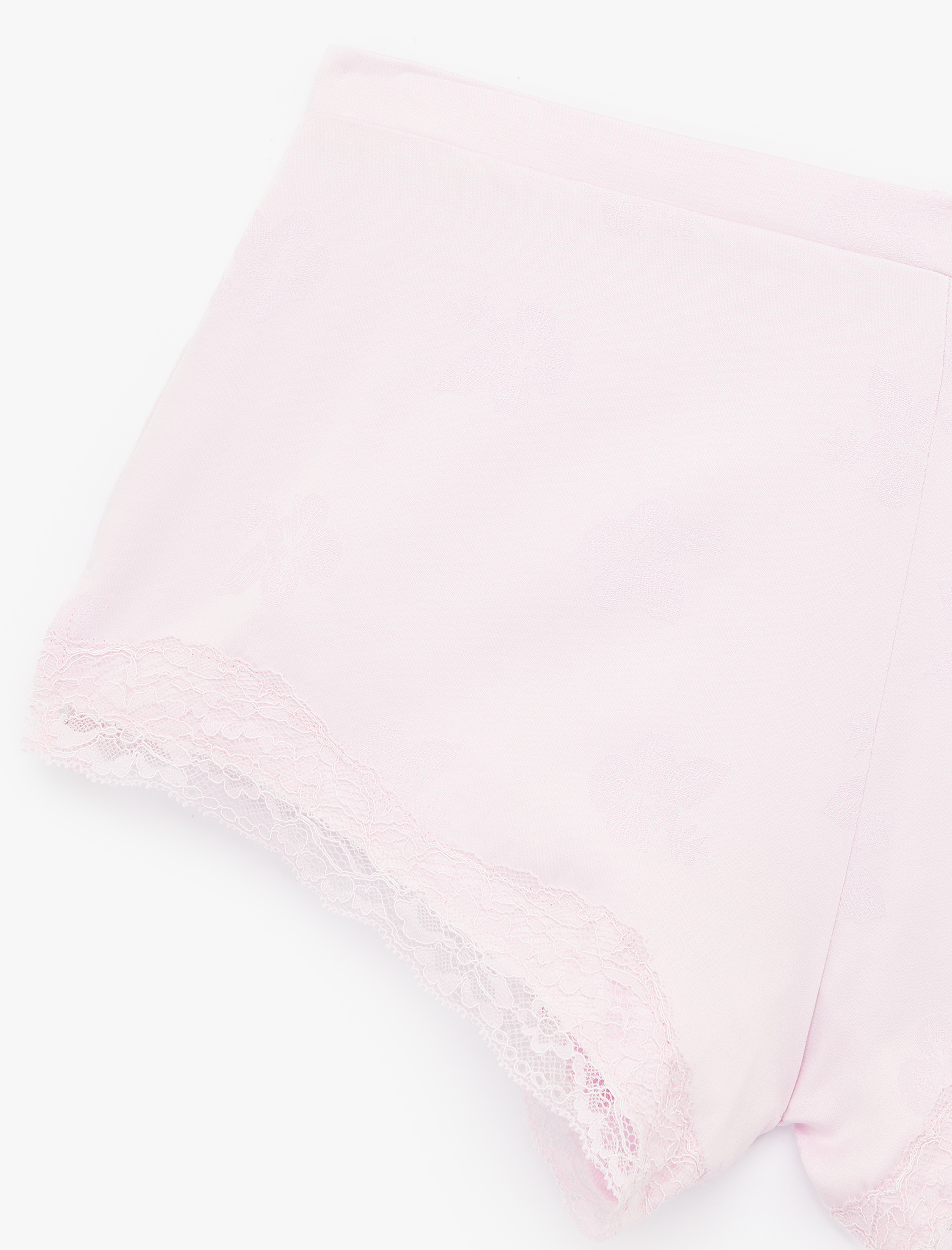   Dantel Detaylı Saten Şort Pijama Altı