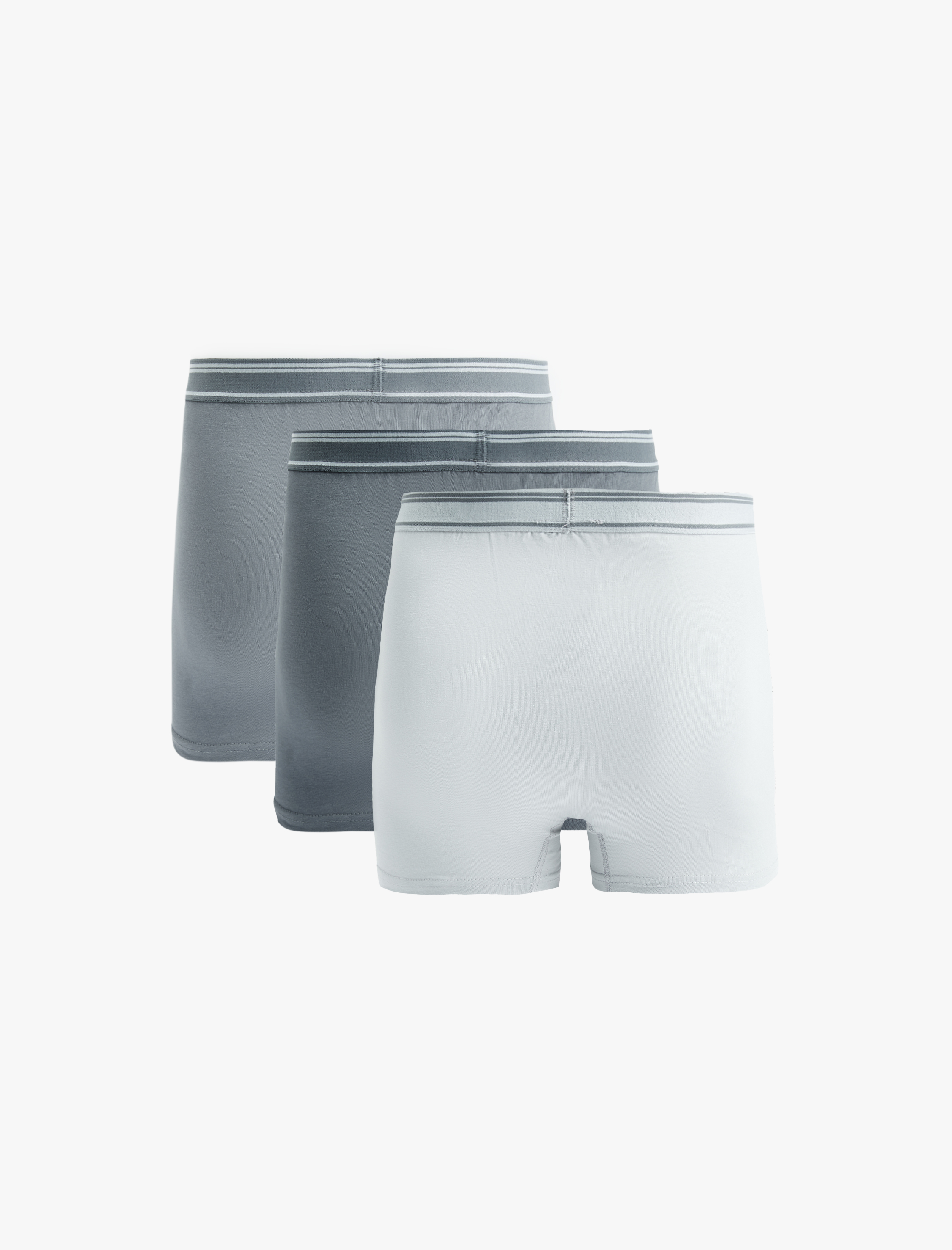   Pamuklu Çizgili Lastik Detaylı 3'lü Boxer Seti