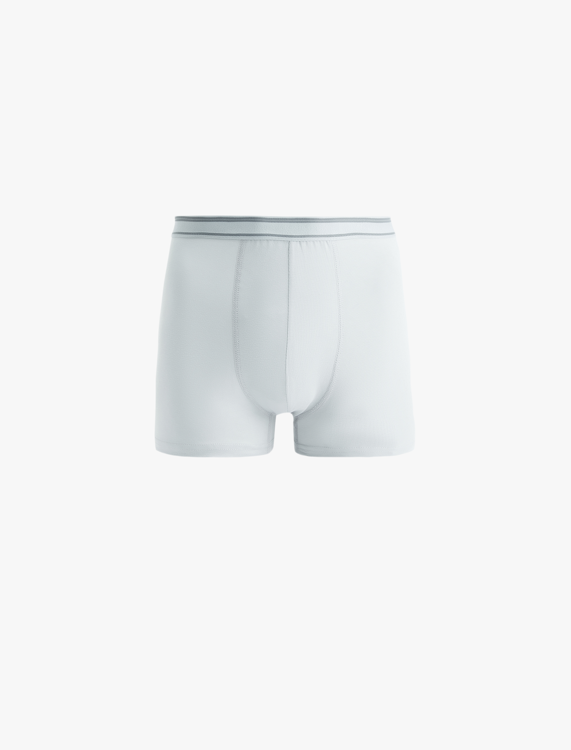   Pamuklu Çizgili Lastik Detaylı 3'lü Boxer Seti