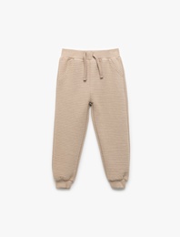 Pamuklu Beli Bağcıklı Basic Jogger Eşofman Altı